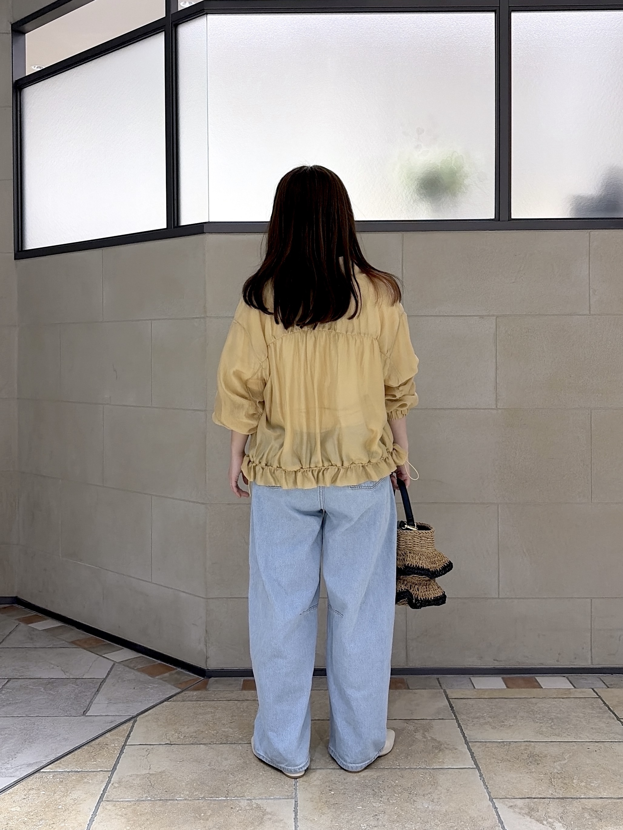 よねさんの「INDIVI｜シアーシャーリングブルゾン」を使ったコーディネート