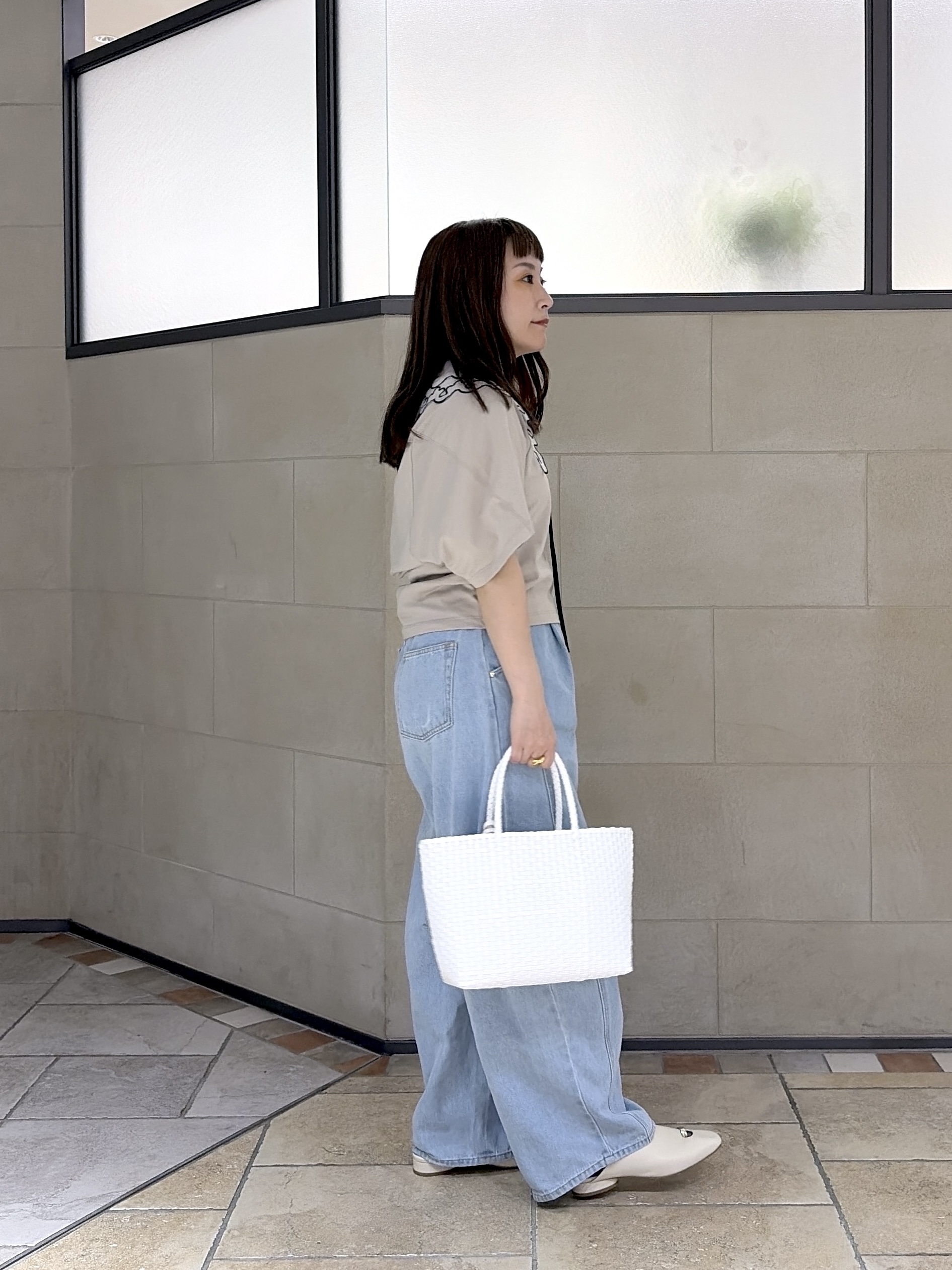 よねさんの「INDIVI｜【UVカット】ラグランフォルムカットソー」を使ったコーディネート