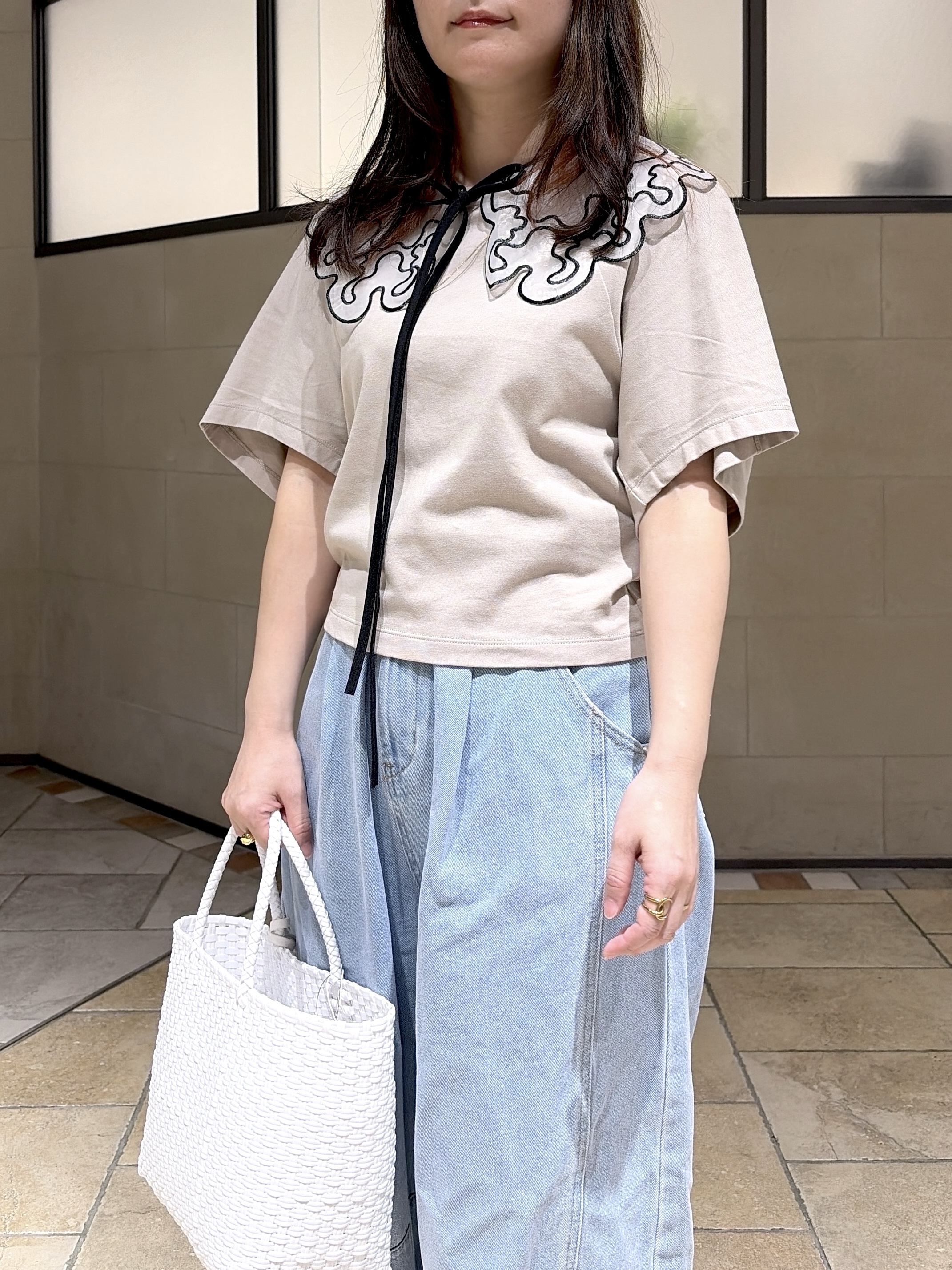 よねさんの「INDIVI｜【UVカット】ラグランフォルムカットソー」を使ったコーディネート