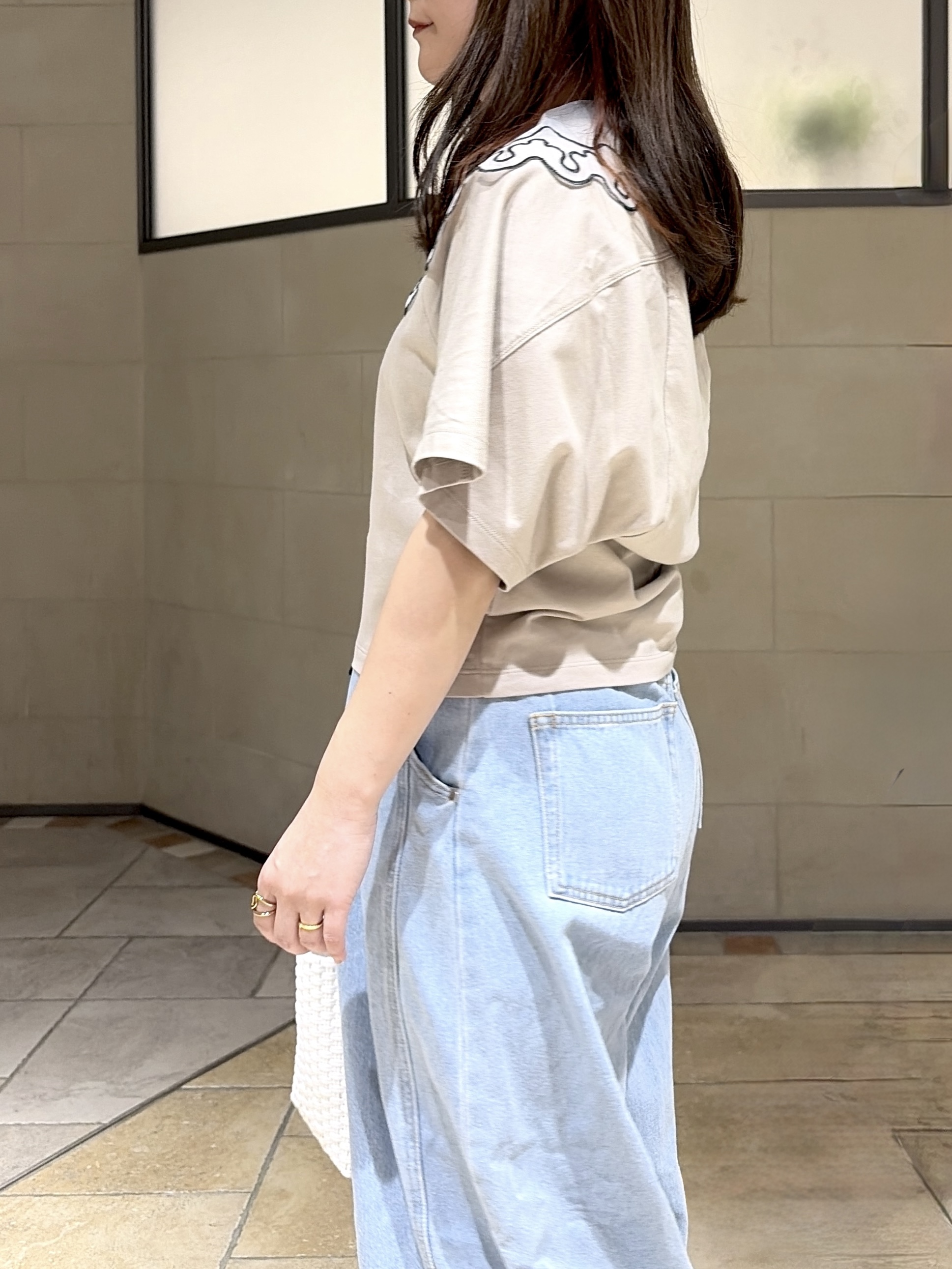 よねさんの「INDIVI｜【UVカット】ラグランフォルムカットソー」を使ったコーディネート