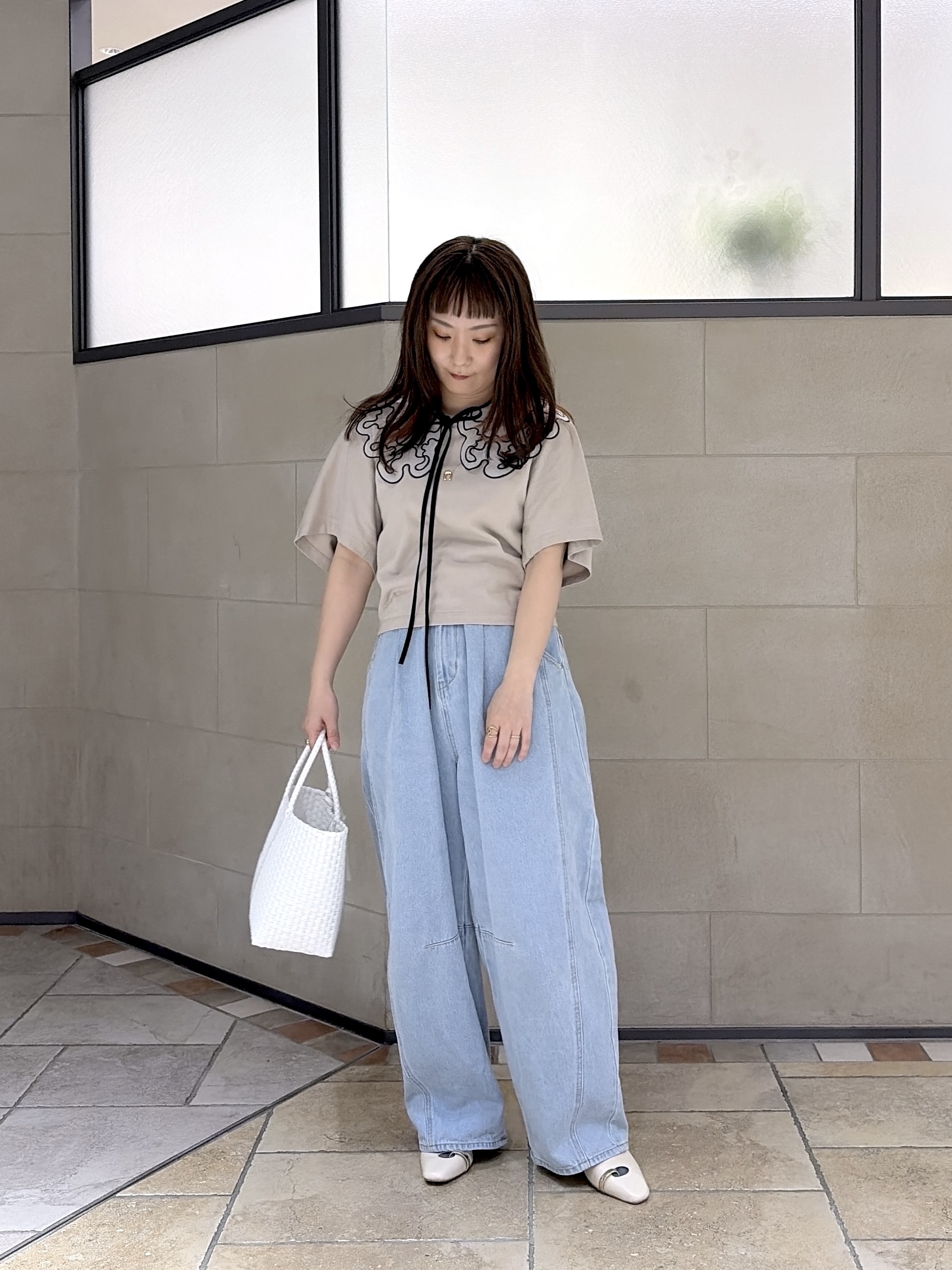よねさんの「INDIVI｜【UVカット】ラグランフォルムカットソー」を使ったコーディネート
