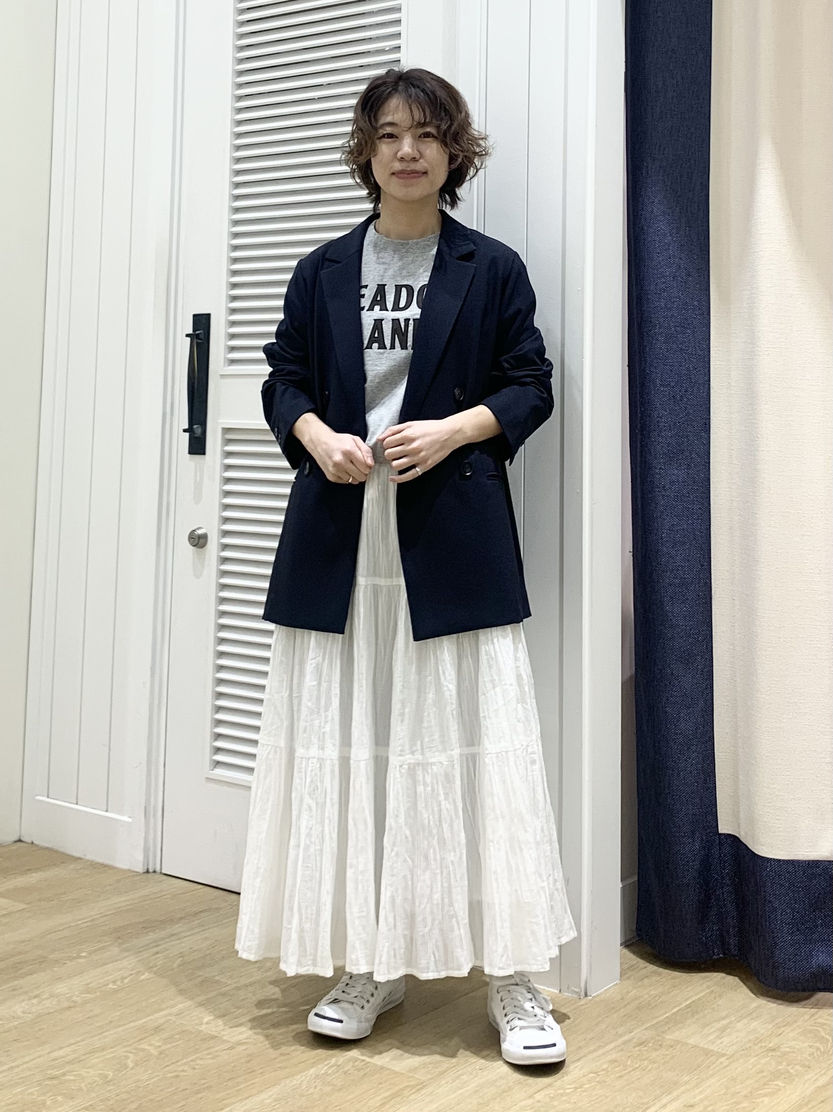 IMARIさんの「Dessin｜【セットアップ可/洗える】ダブルストレッチジャケット」を使ったコーディネート
