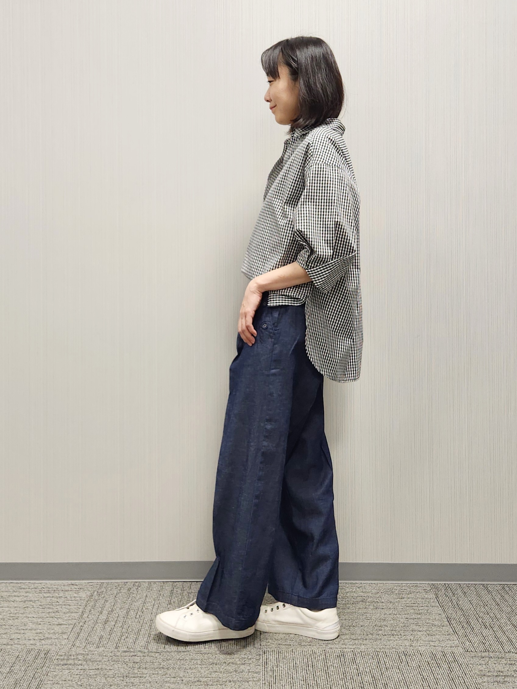 naraさんの「Dessin｜【洗える】スキッパーシャツブラウス」を使ったコーディネート