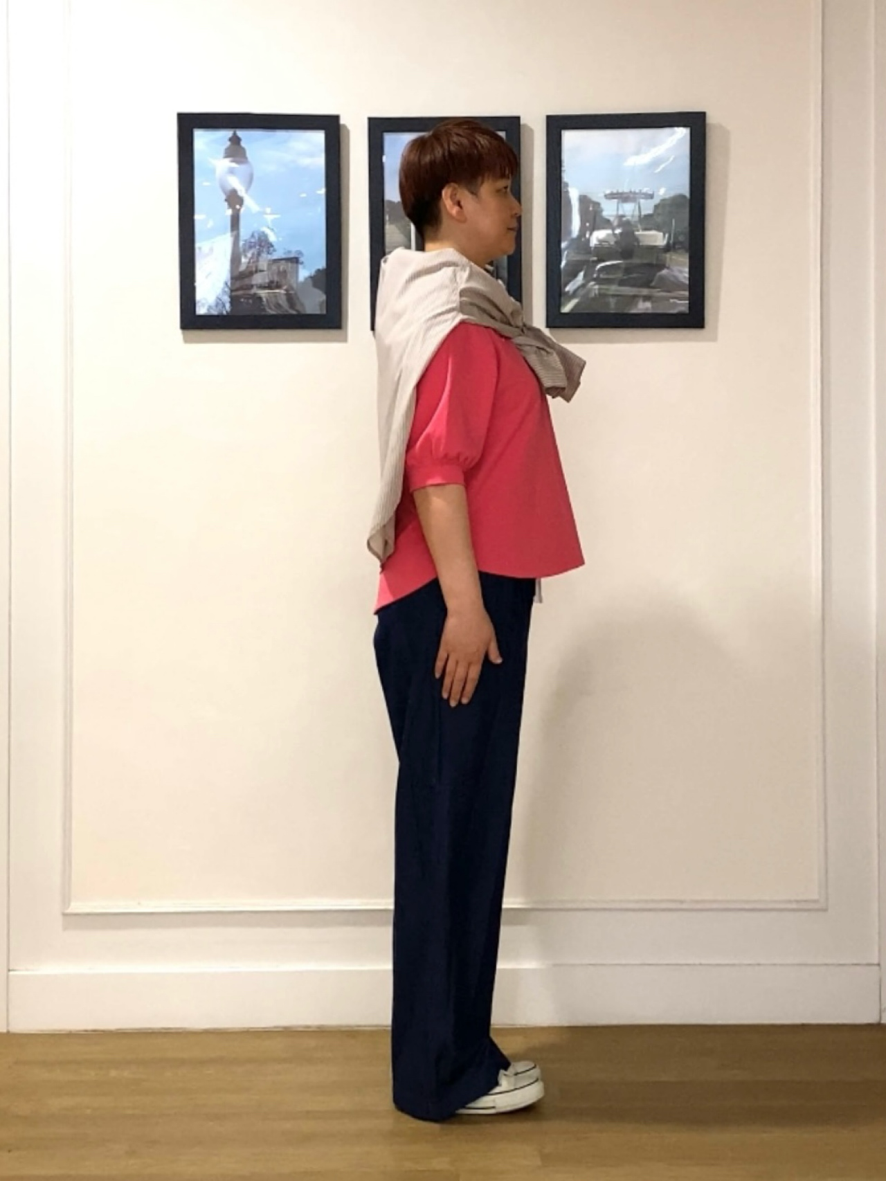 Hiroさんの「Dessin｜【洗える】高密度ベーシックシャツ」を使ったコーディネート