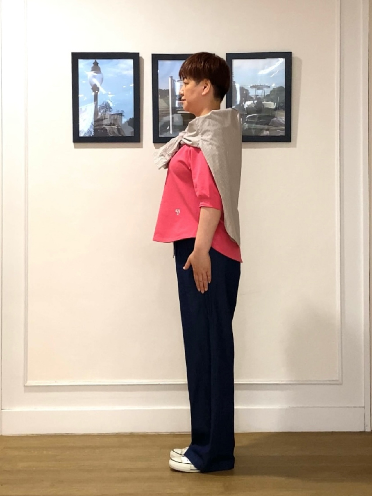 Hiroさんの「Dessin｜【洗える】高密度ベーシックシャツ」を使ったコーディネート