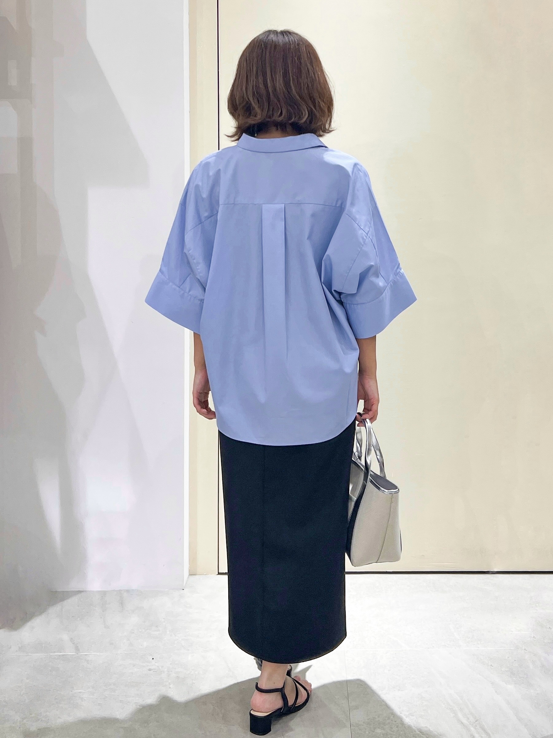 Unaさんの「OPAQUE.CLIP｜【接触冷感】ハーフスリーブシャツ《洗濯機OK／防シワ加工》」を使ったコーディネート
