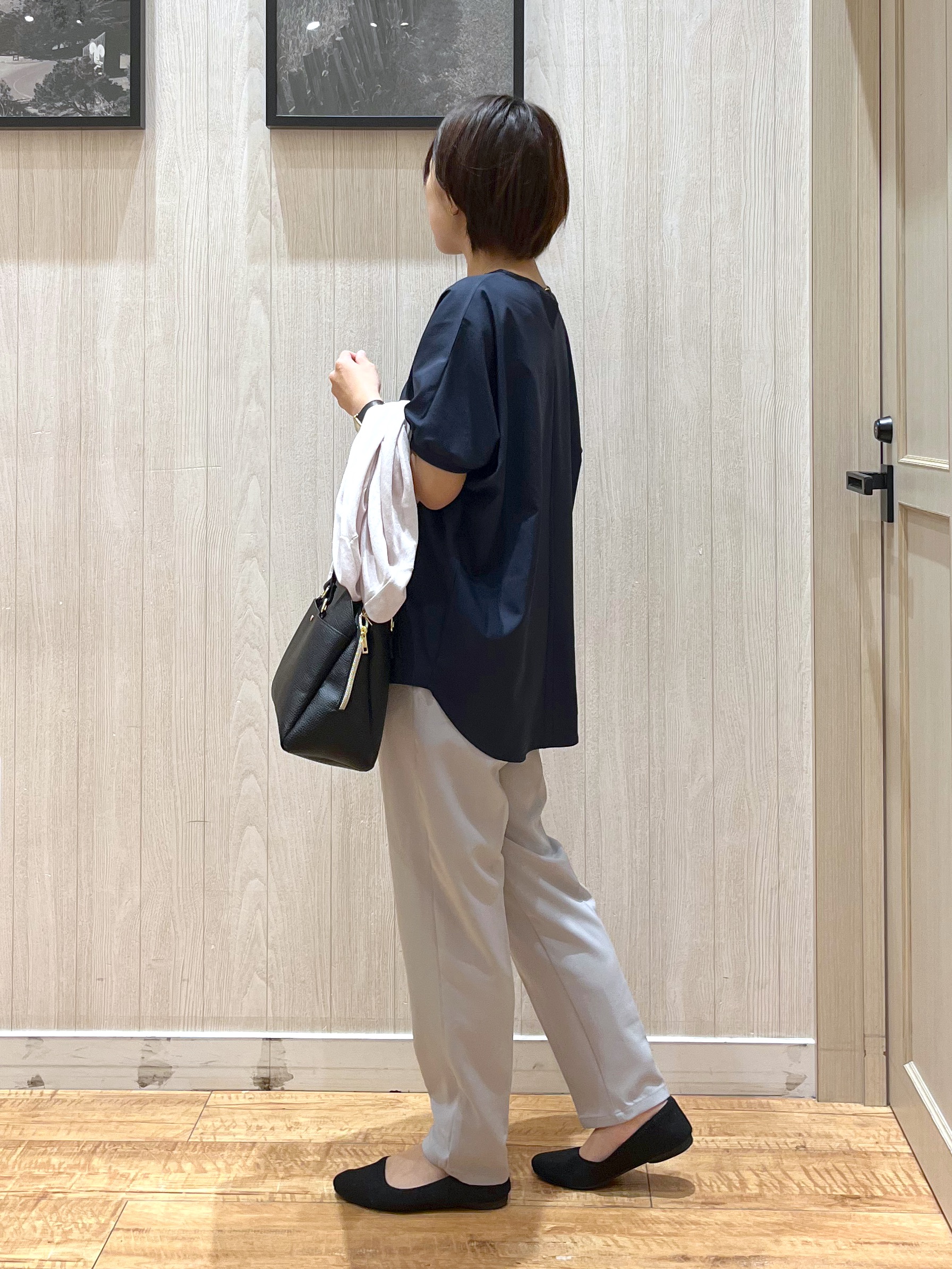 shirayuuuさんの「SHOO･LA･RUE｜【洗濯機可/S-LL】着る方がすっきり見えに マルチに使えるミドルトッパーカーディガン」を使ったコーディネート