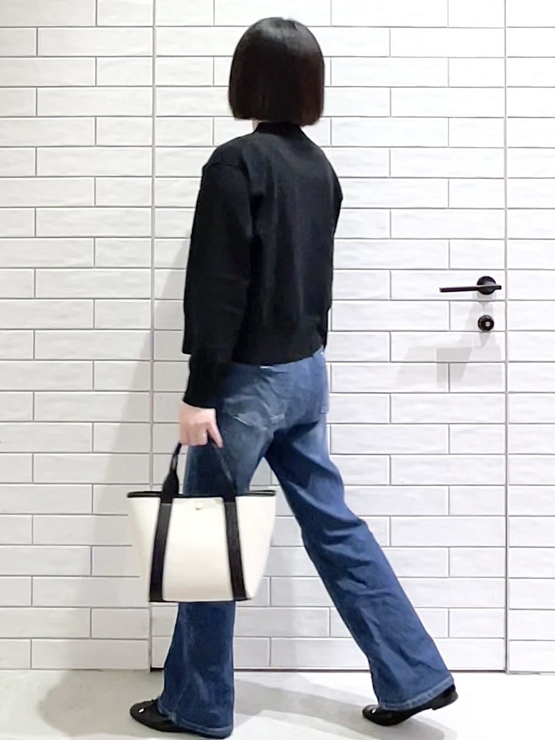 しおりさんの「OPAQUE.CLIP｜ポロ衿ニットカーディガン【洗濯機OK】」を使ったコーディネート