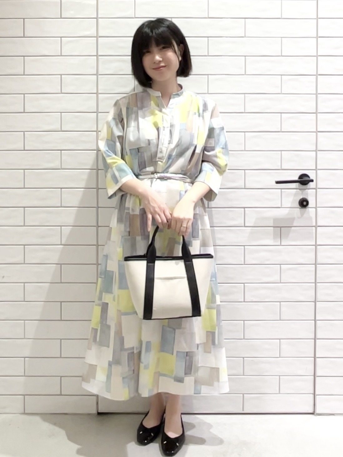 しおりさんの「OPAQUE.CLIP｜【UV／接触冷感】ダブルブレストジャケット《防シワ加工／洗える》」を使ったコーディネート