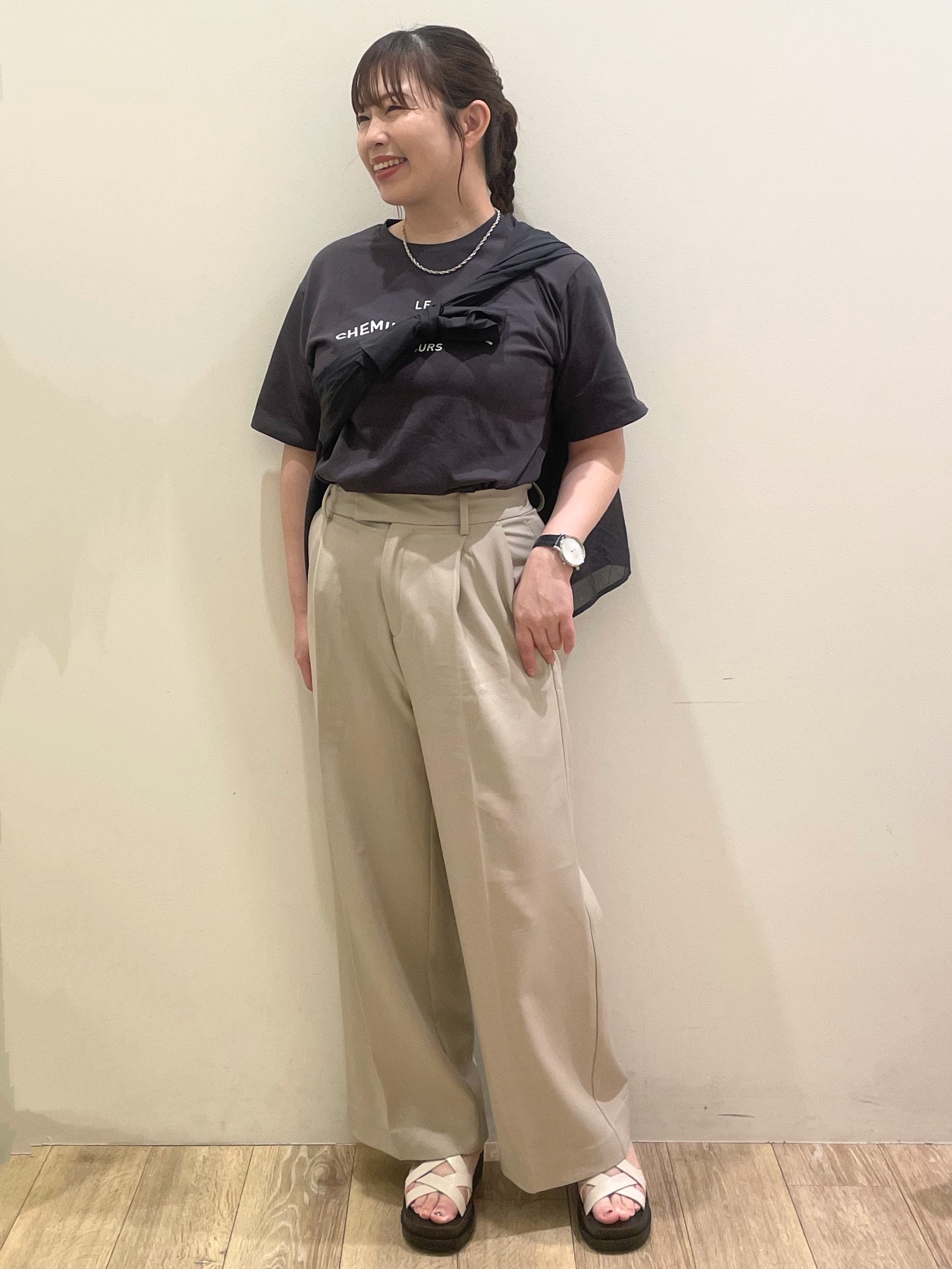 Keiさんの「index｜シアーローンシャツ【洗濯機OK】」を使ったコーディネート
