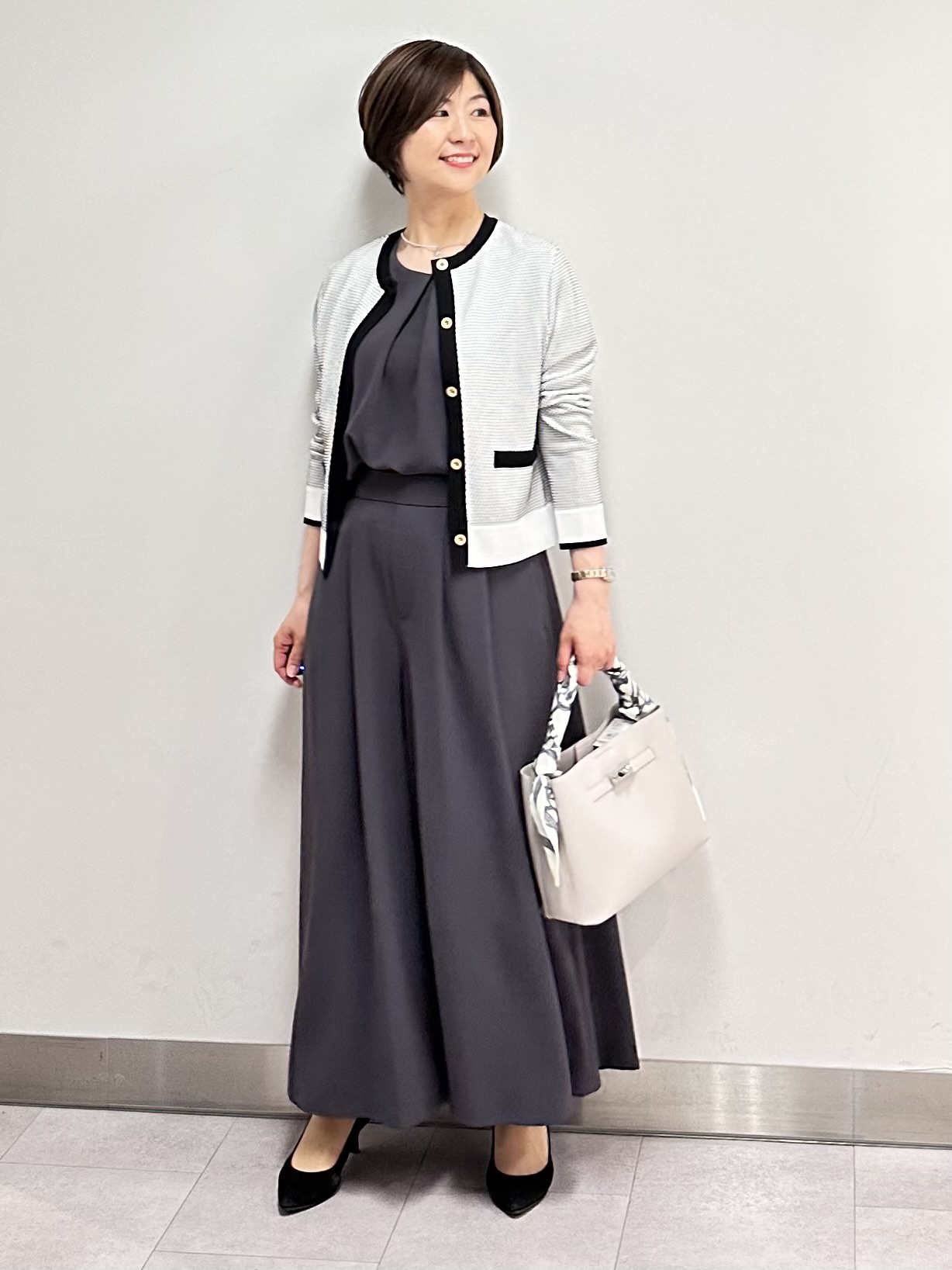 みなこさんの「UNTITLED｜【セットアップ可/UVカット/前後2WAY】リラクシーフレンチスリーブブラウス」を使ったコーディネート