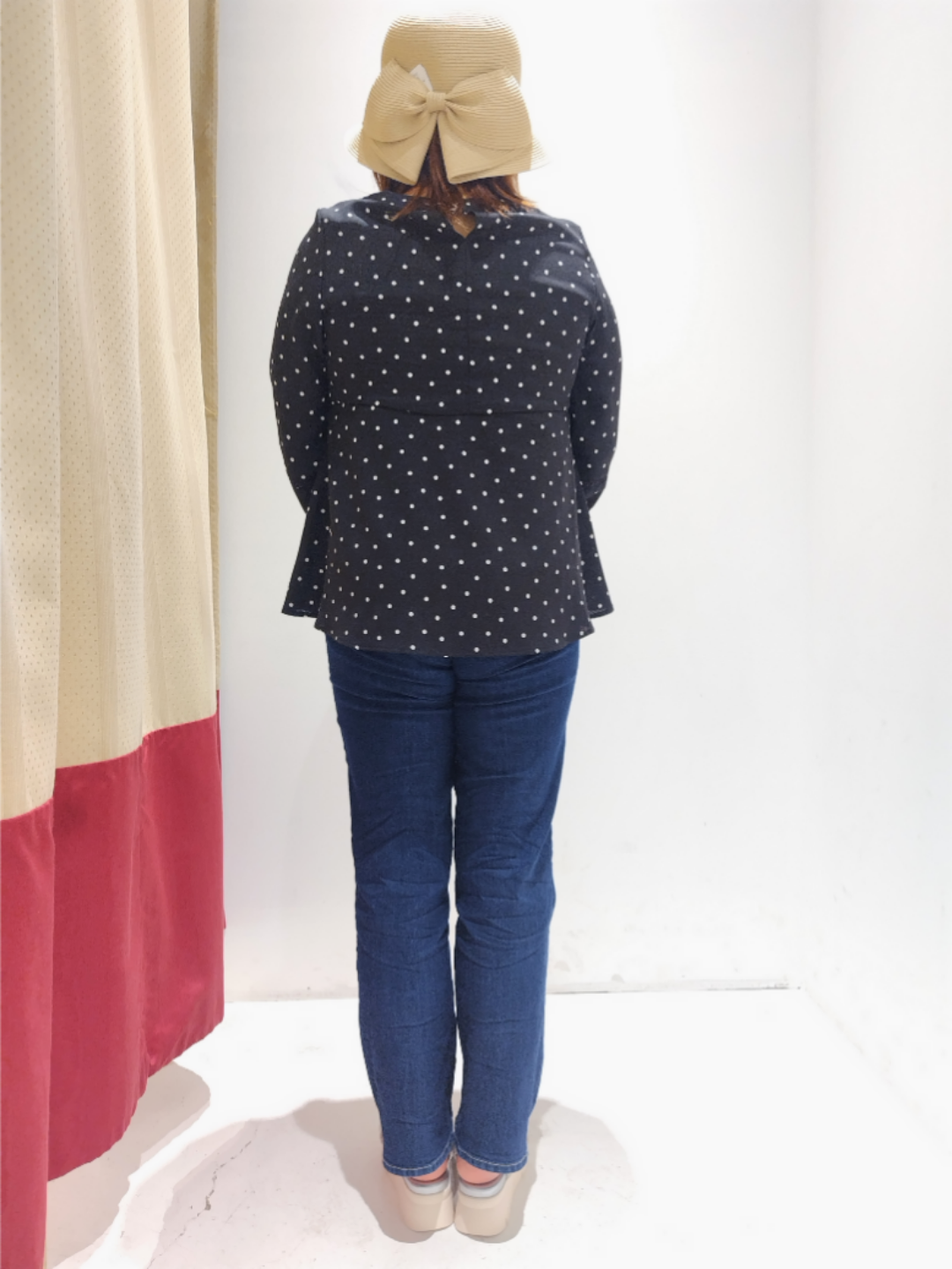 satsukiさんの「grove｜【UVカット・体型カバーも叶う】麻調メッシュランタンスリーブブラウス」を使ったコーディネート