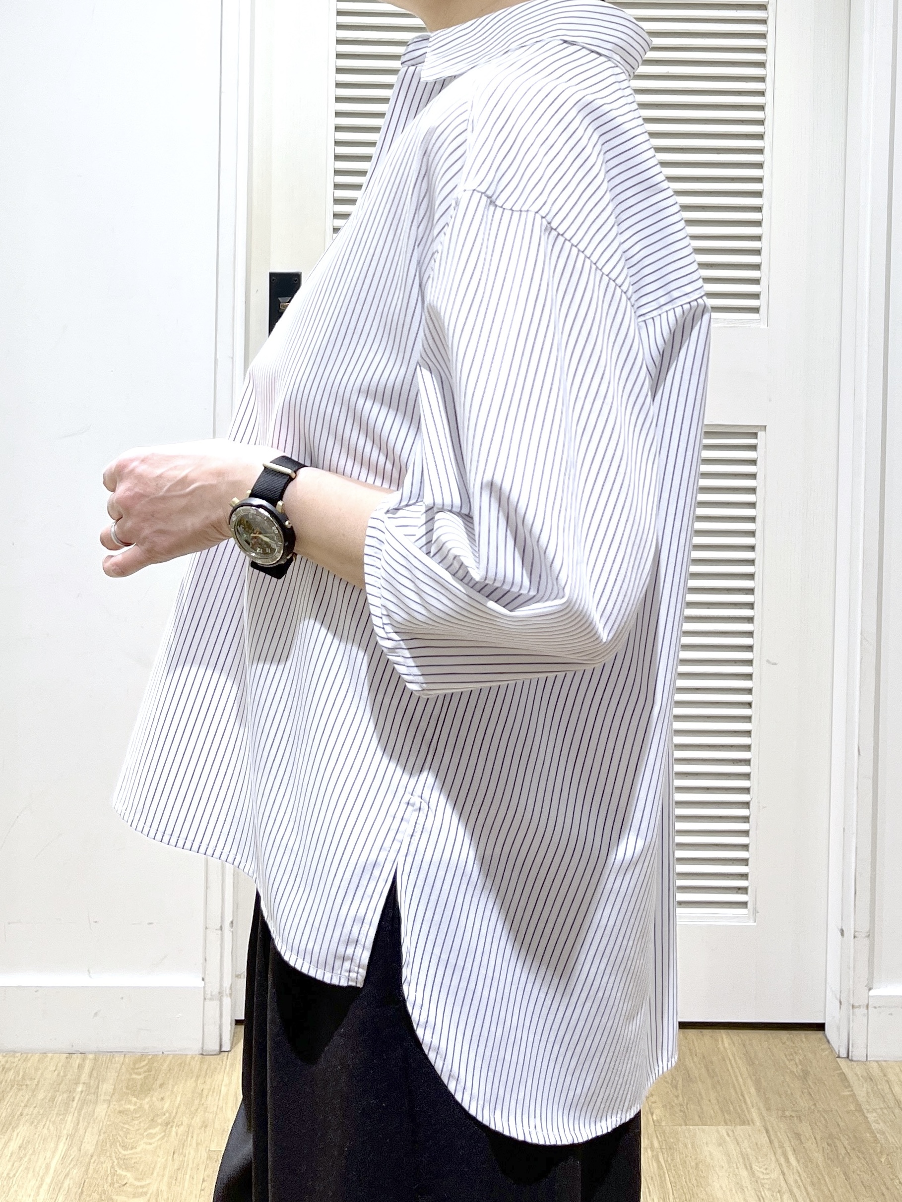 Miyazakiさんの「Dessin｜【洗える】スキッパーシャツブラウス」を使ったコーディネート