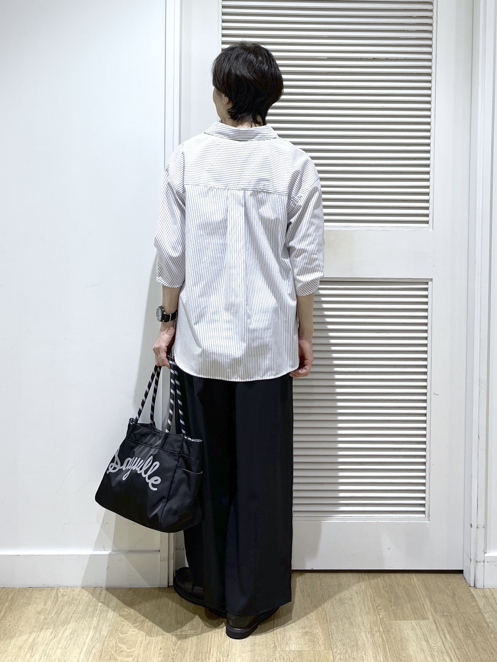 Miyazakiさんの「Dessin｜【洗える】スキッパーシャツブラウス」を使ったコーディネート