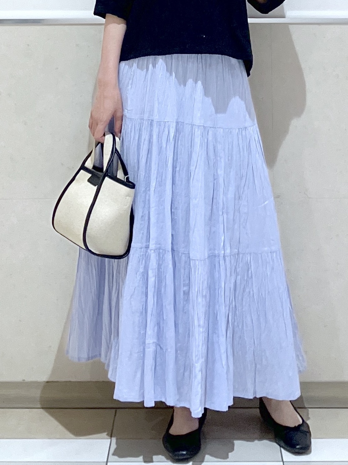 eriko さんの「Dessin｜【洗える】七分袖レースカットソー」を使ったコーディネート