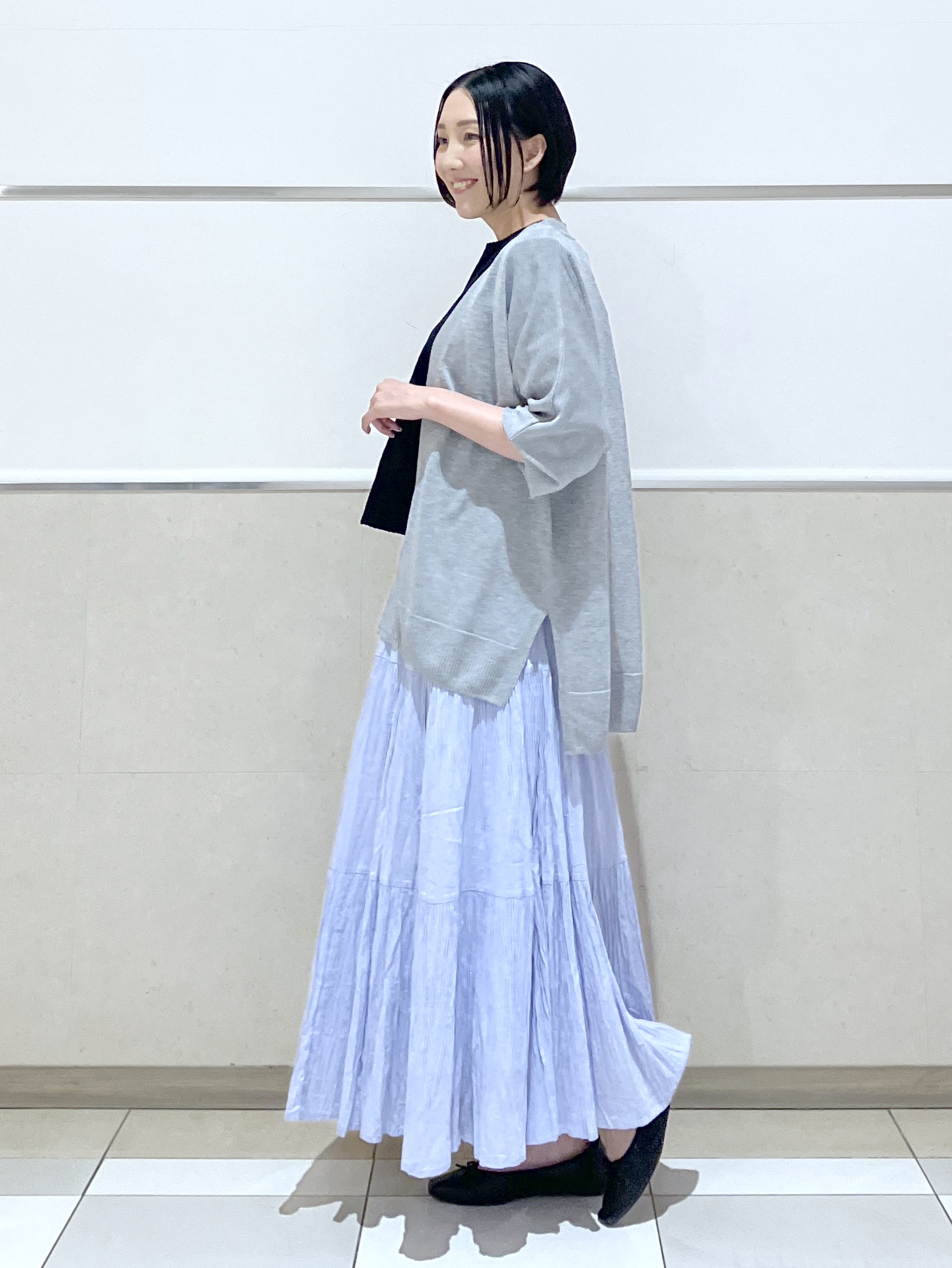 eriko さんの「Dessin｜【洗える】七分袖レースカットソー」を使ったコーディネート