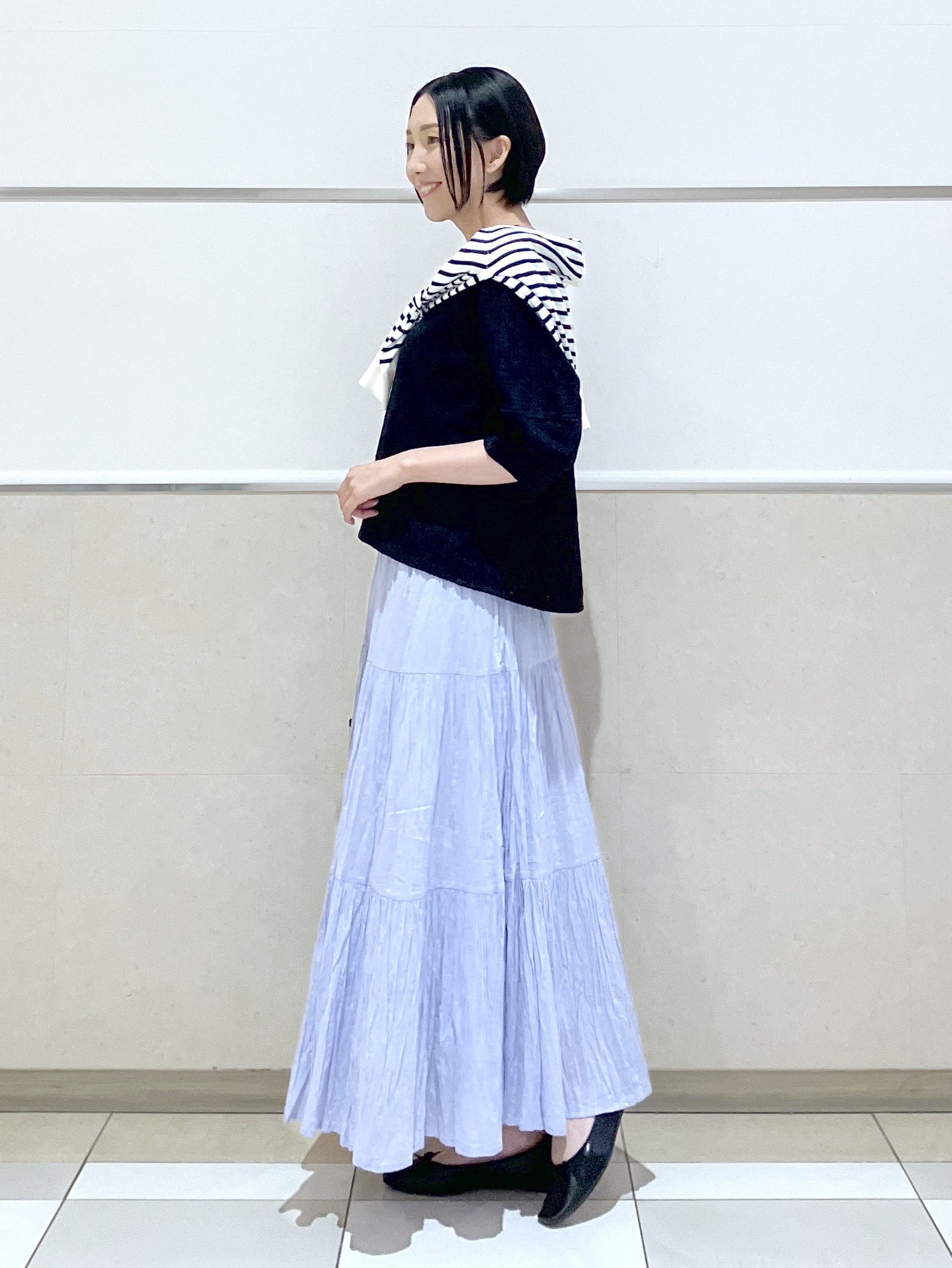 eriko さんの「Dessin｜【洗える】七分袖レースカットソー」を使ったコーディネート