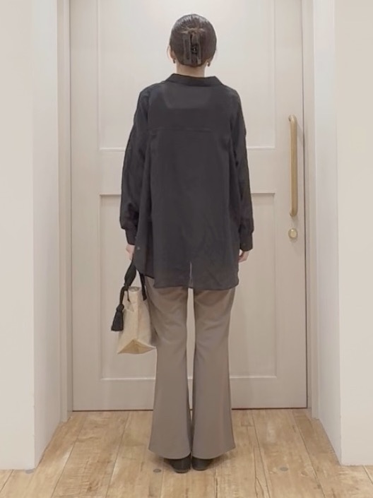 tamuさんの「SHOO･LA･RUE｜【ネックアソート/洗濯機可】テレコ5分袖トップス」を使ったコーディネート