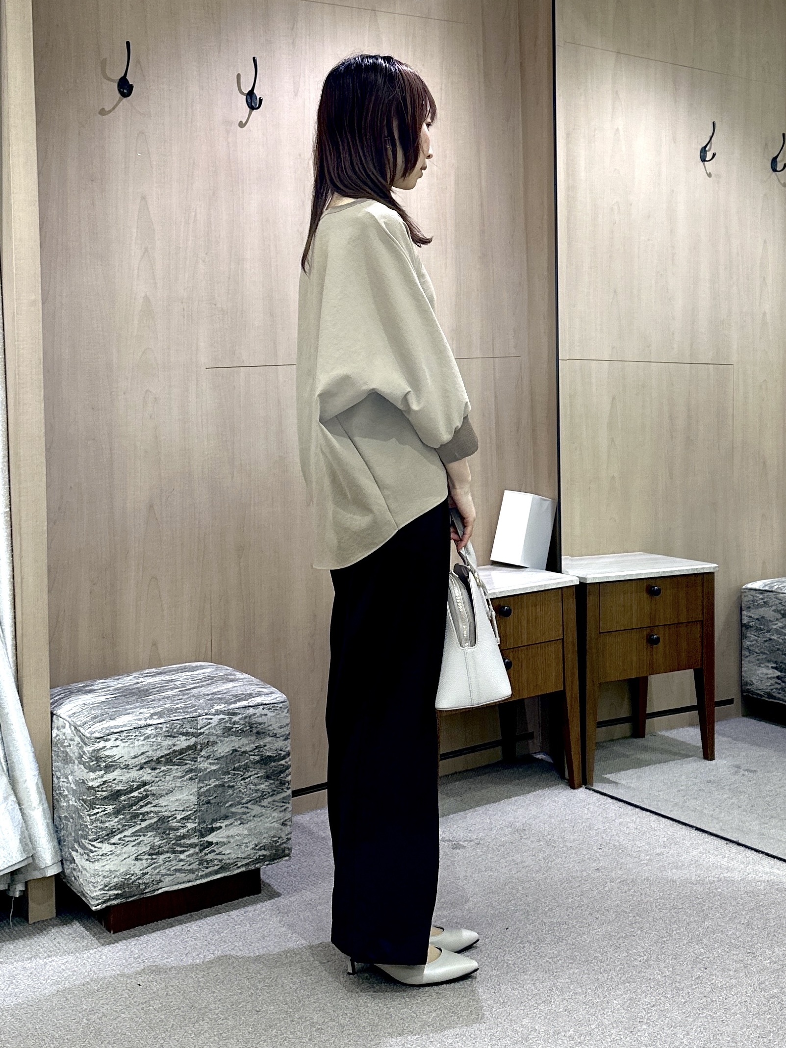 Miwaさんの「UNTITLED｜【新色追加/セットアップ可】エアリー ダブルブレストジャケット」を使ったコーディネート