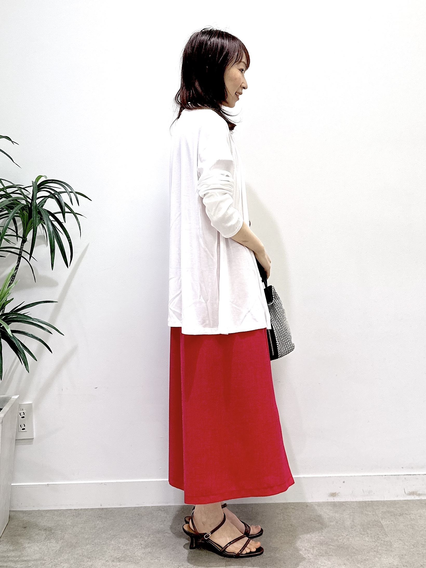 Miwaさんの「UNTITLED｜【接触冷感/UVカット/遮熱機能】フライスジャージカーディガン」を使ったコーディネート