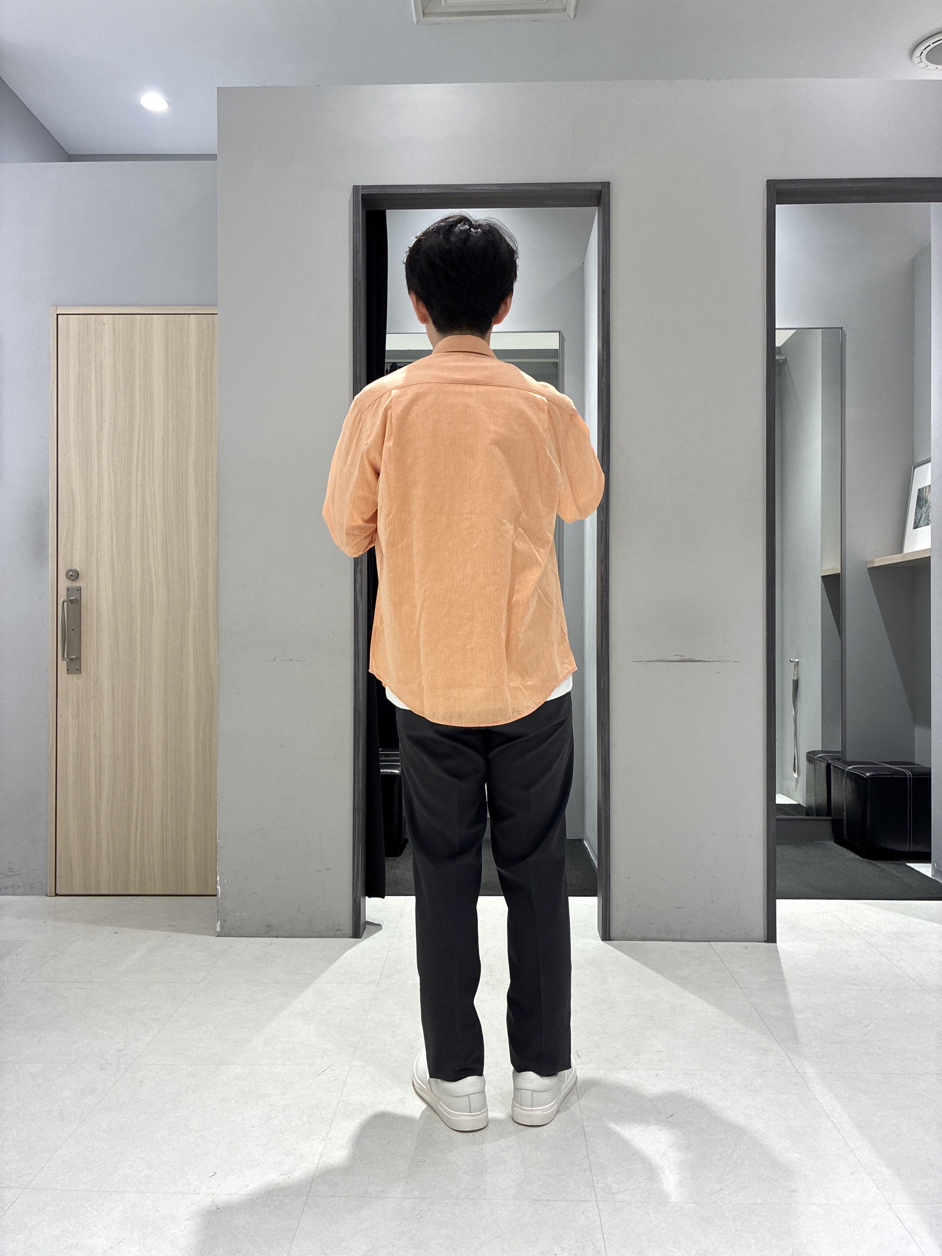 わいずみさんの「TAKEO KIKUCHI｜【接触冷感】ハイブリッド リネン 七分袖シャツ」を使ったコーディネート