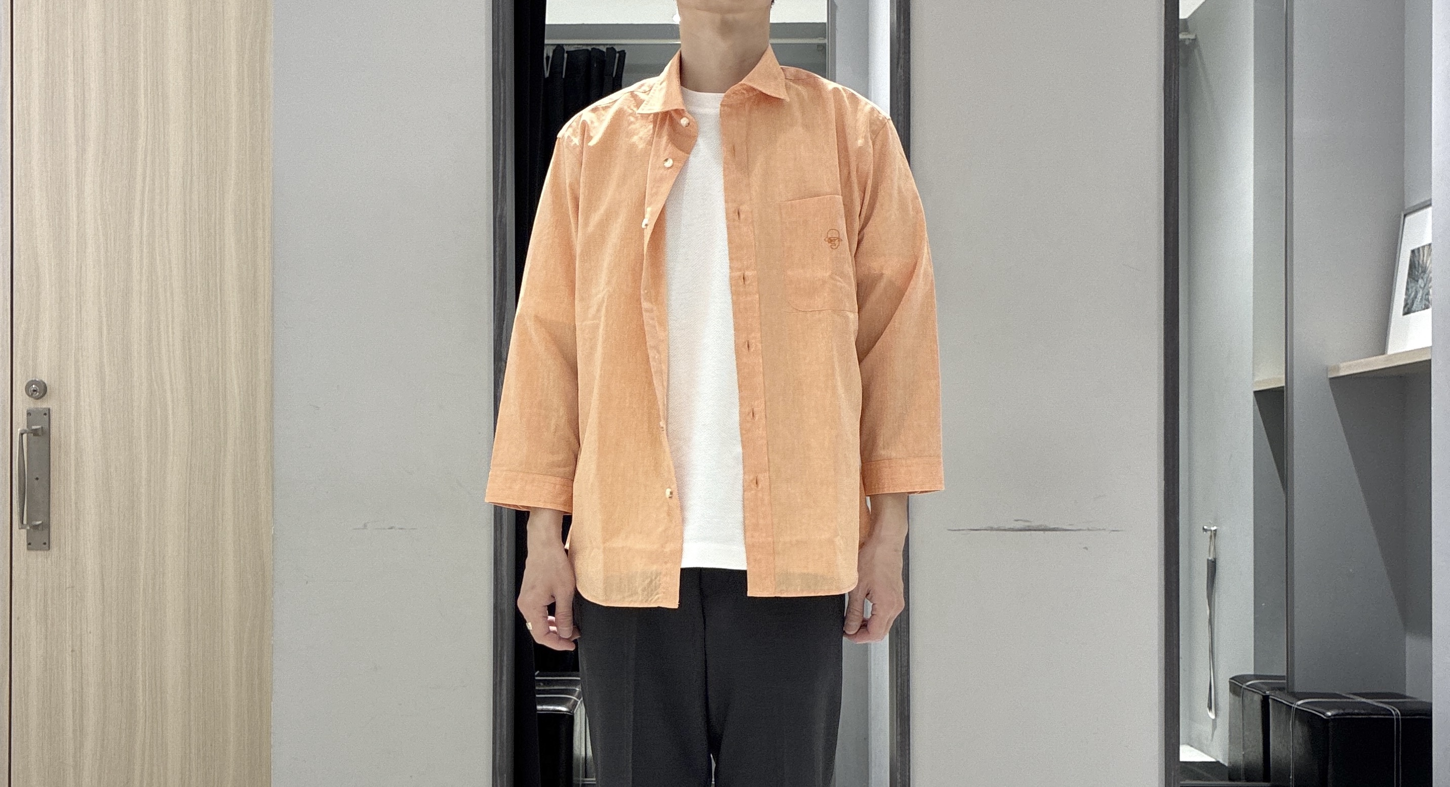 わいずみさんの「TAKEO KIKUCHI｜【接触冷感】ハイブリッド リネン 七分袖シャツ」を使ったコーディネート