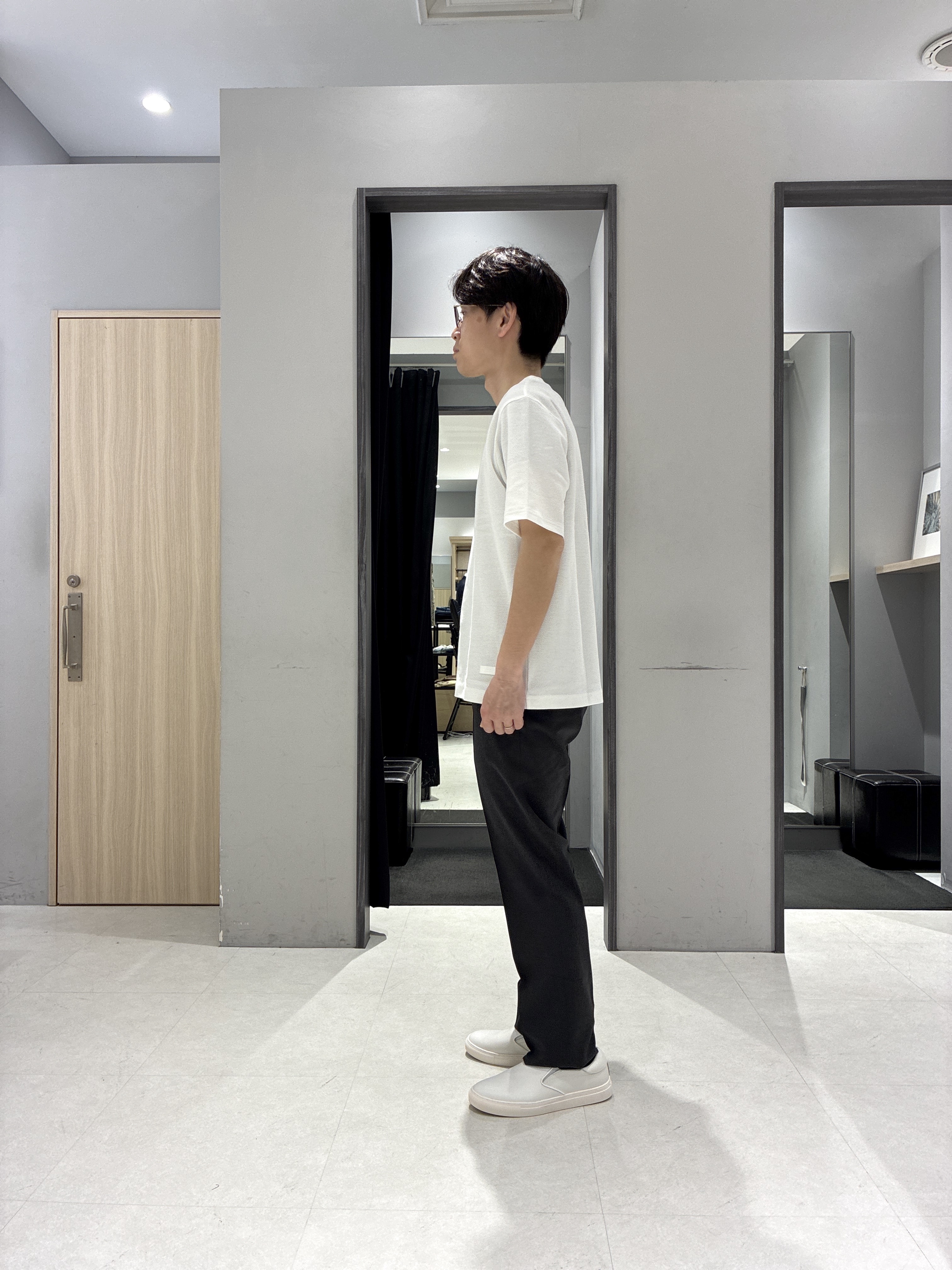 わいずみさんの「TAKEO KIKUCHI｜【接触冷感】ハイブリッド リネン 七分袖シャツ」を使ったコーディネート