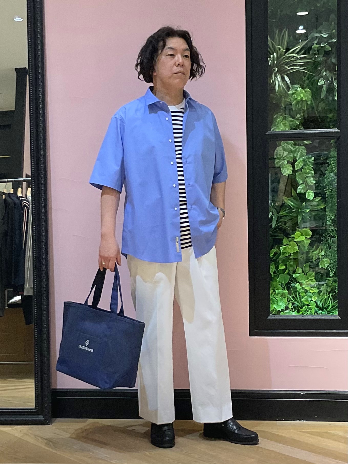 Nagaseさんの「DRESSTERIOR｜【干場義雅&times;DRESSTERIOR/再入荷】シドグラスシャツ」を使ったコーディネート