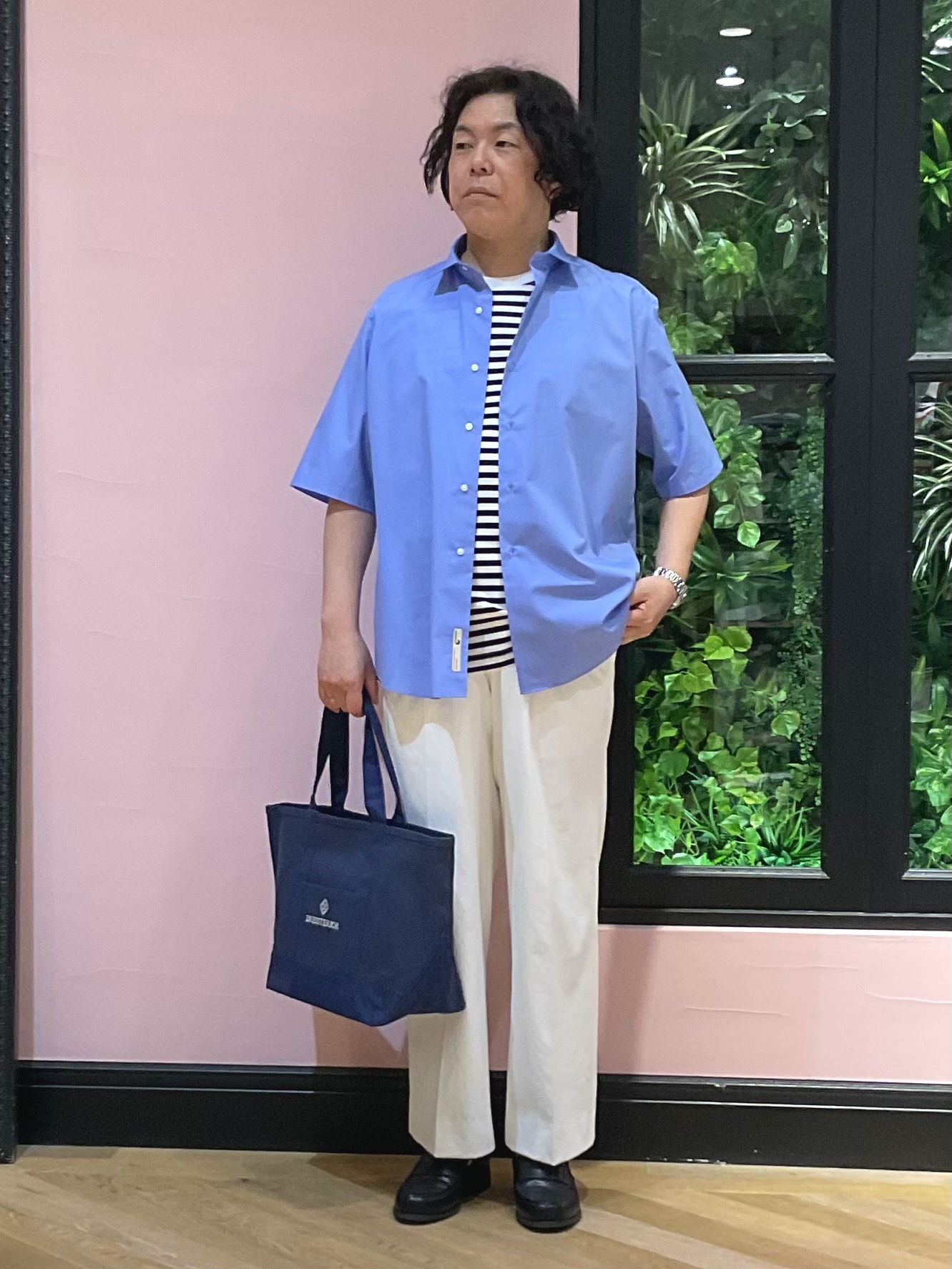 Nagaseさんの「DRESSTERIOR｜【干場義雅&times;DRESSTERIOR/再入荷】シドグラスシャツ」を使ったコーディネート