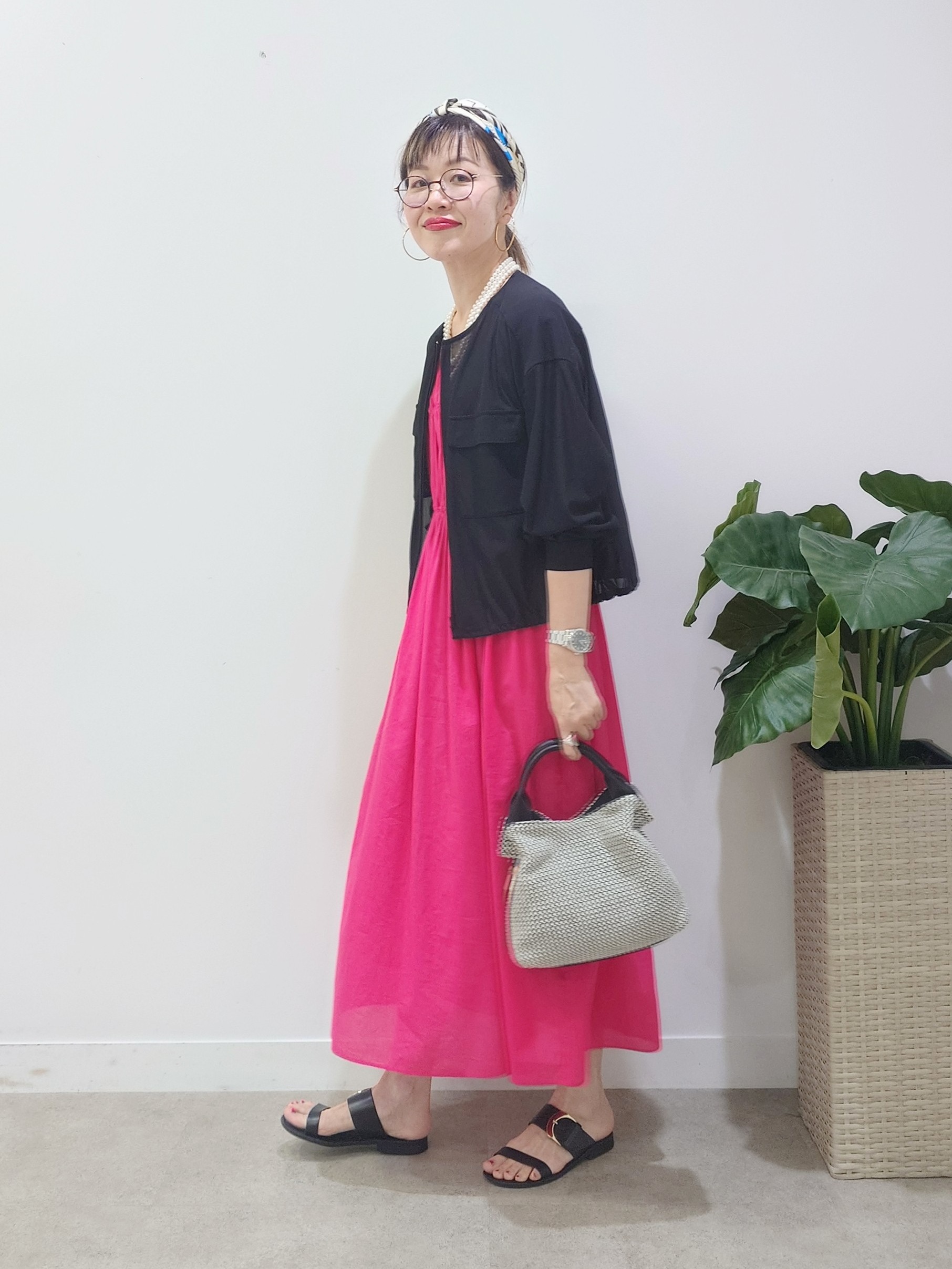 MUTSUKOさんの「UNTITLED｜◆【洗える】シアーブルゾン」を使ったコーディネート