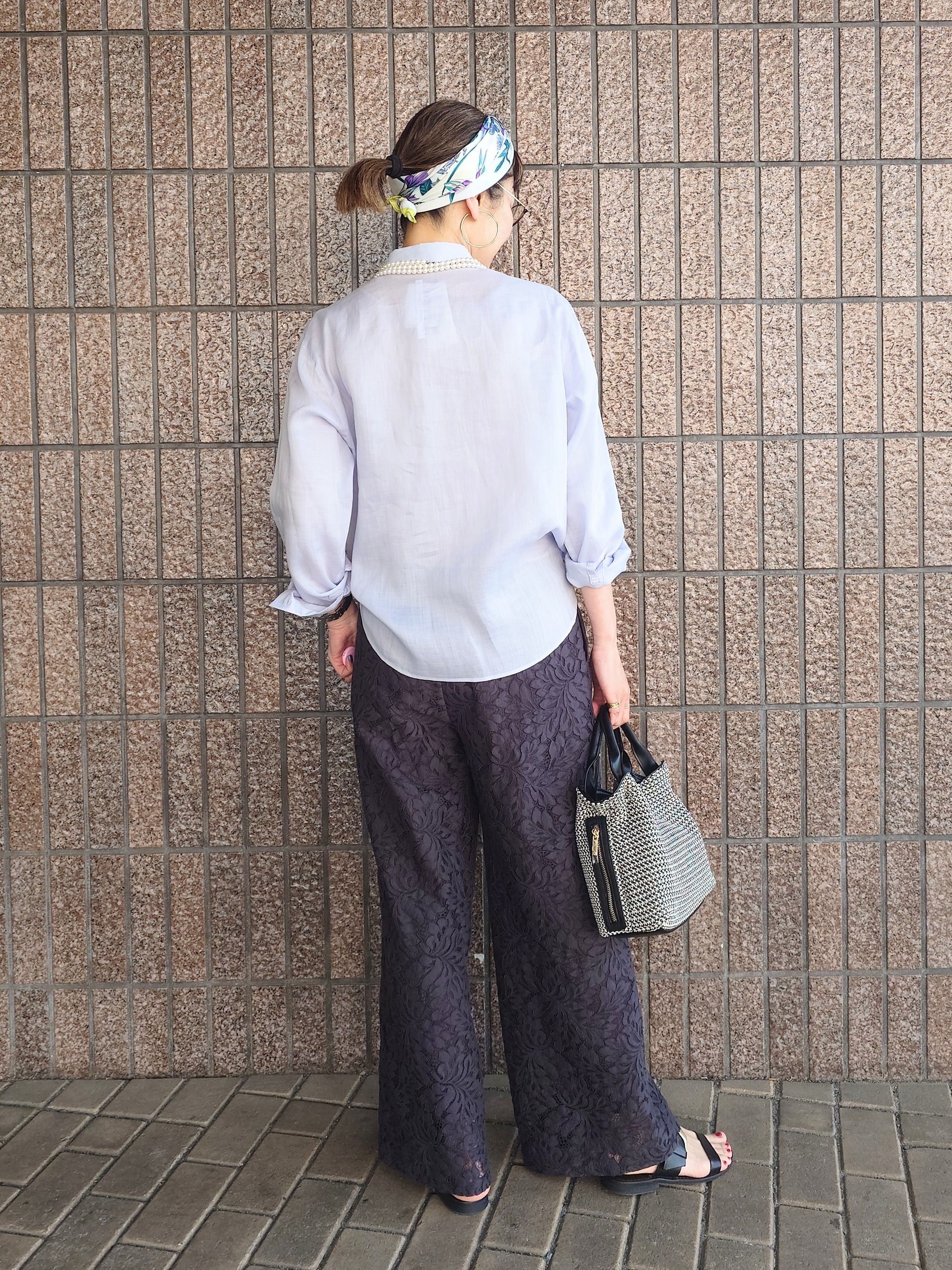 MUTSUKOさんの「UNTITLED｜【接触冷感】ドライタッチシャツ」を使ったコーディネート