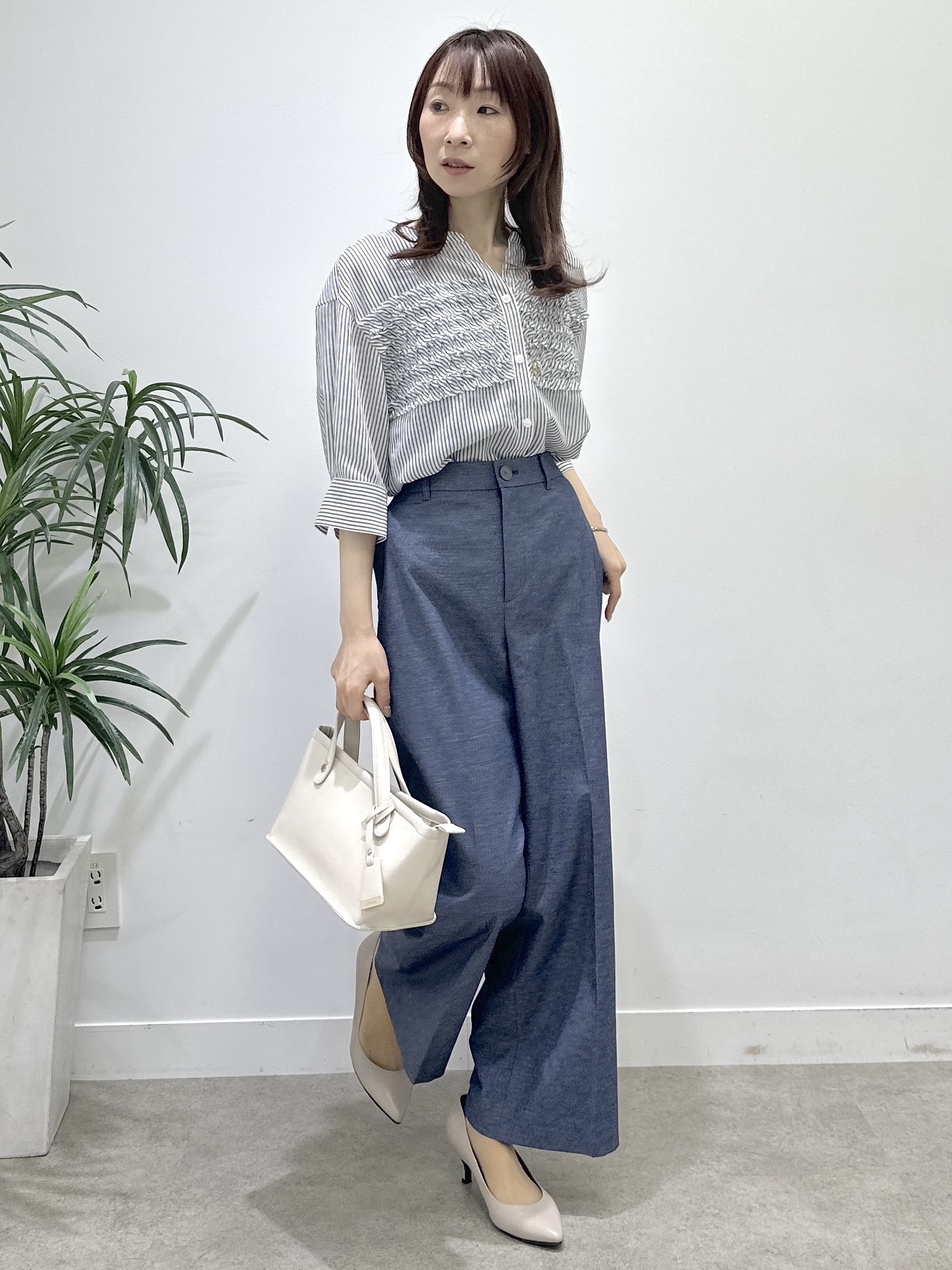 Miwaさんの「UNTITLED｜◆【古畑星夏さん着用/洗える】シアーブルゾン」を使ったコーディネート