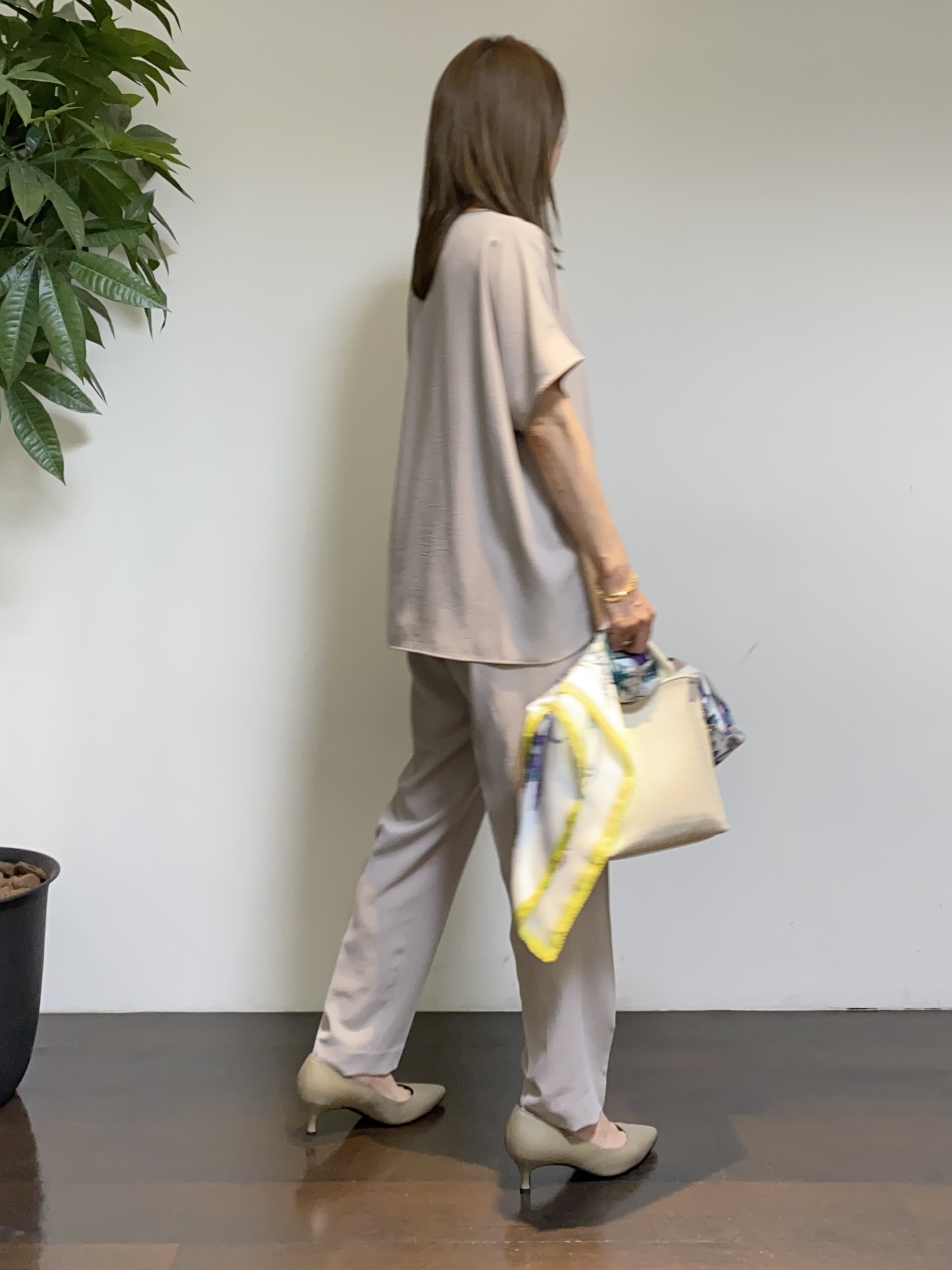 tomoさんの「UNTITLED｜【接触冷感/UVカット/遮熱機能】フライスジャージカーディガン」を使ったコーディネート