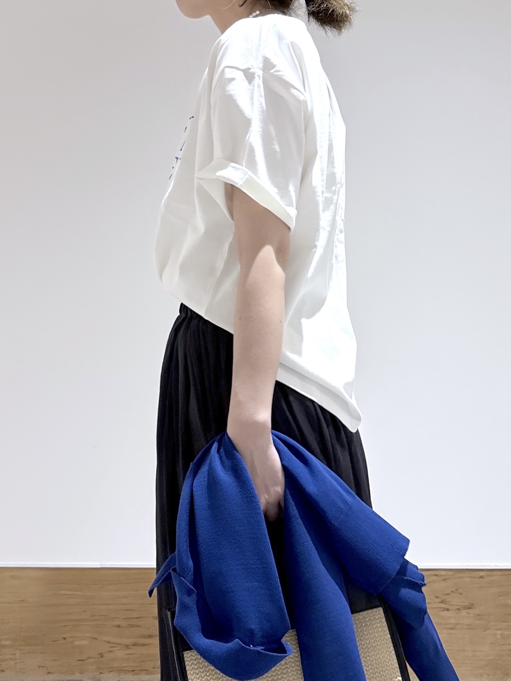 はなさんの「OPAQUE.CLIP｜ロゴプリントアソートTシャツ【洗濯機OK】」を使ったコーディネート