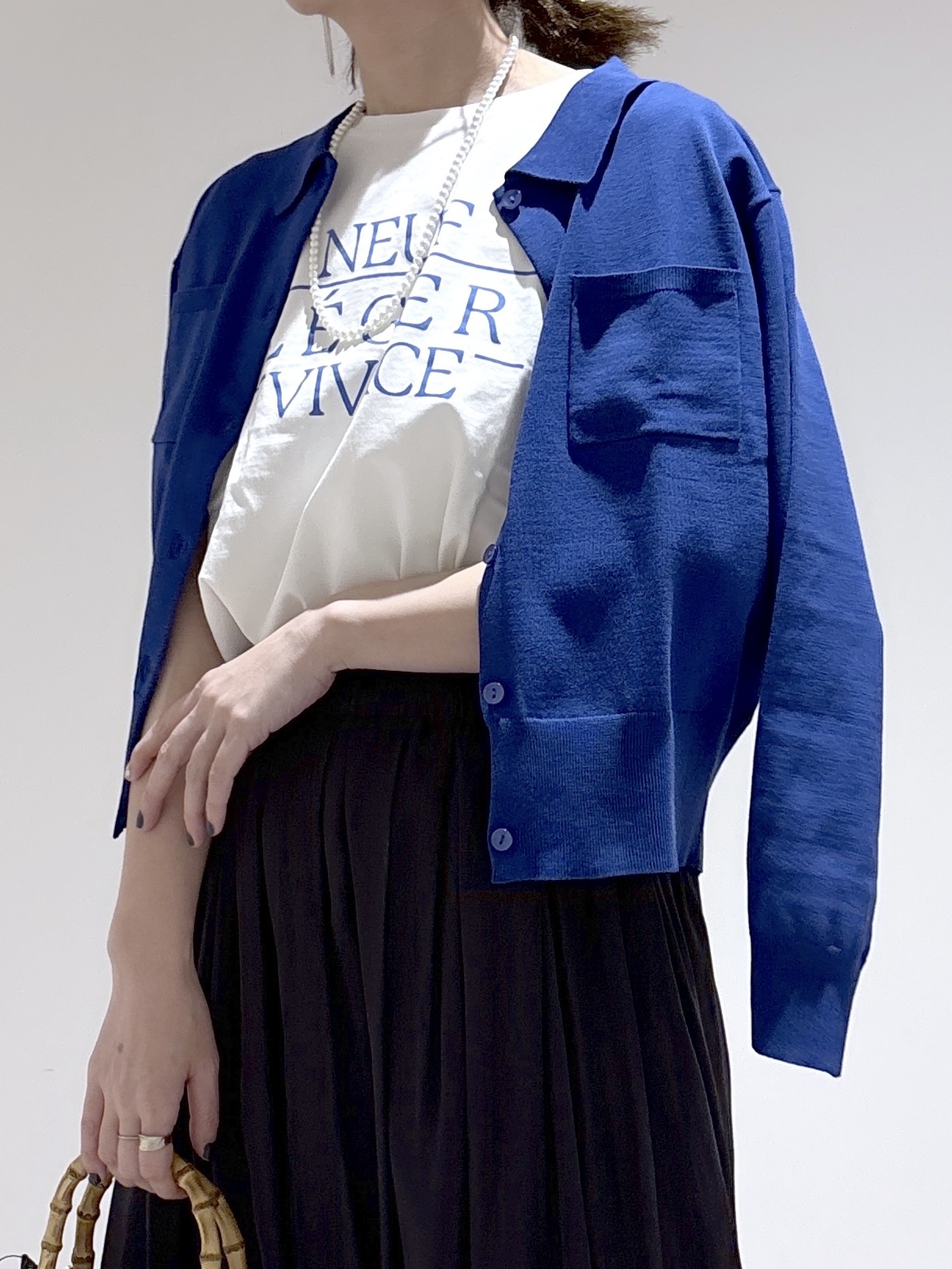 はなさんの「OPAQUE.CLIP｜ロゴプリントアソートTシャツ【洗濯機OK】」を使ったコーディネート