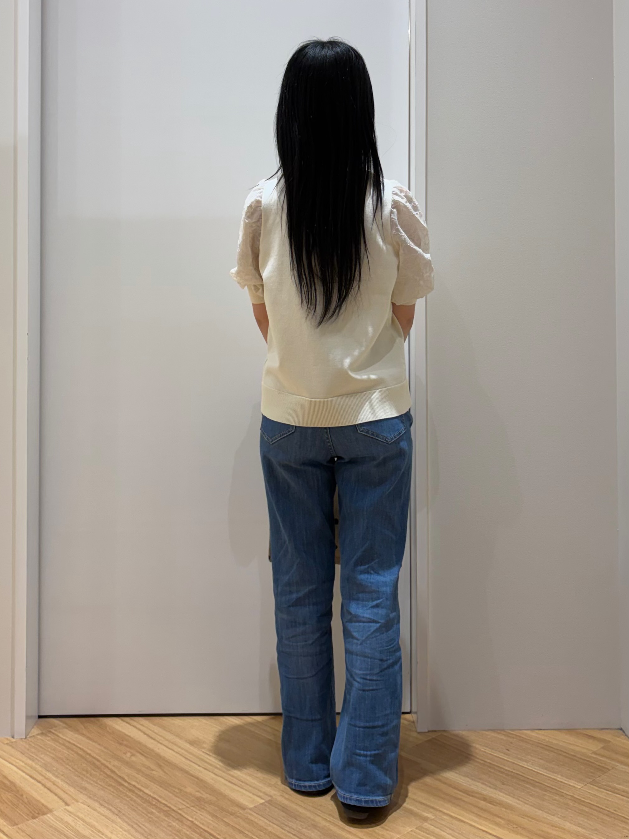 kanonさんの「grove｜一枚で着映える大人の袖コンシャスニット」を使ったコーディネート