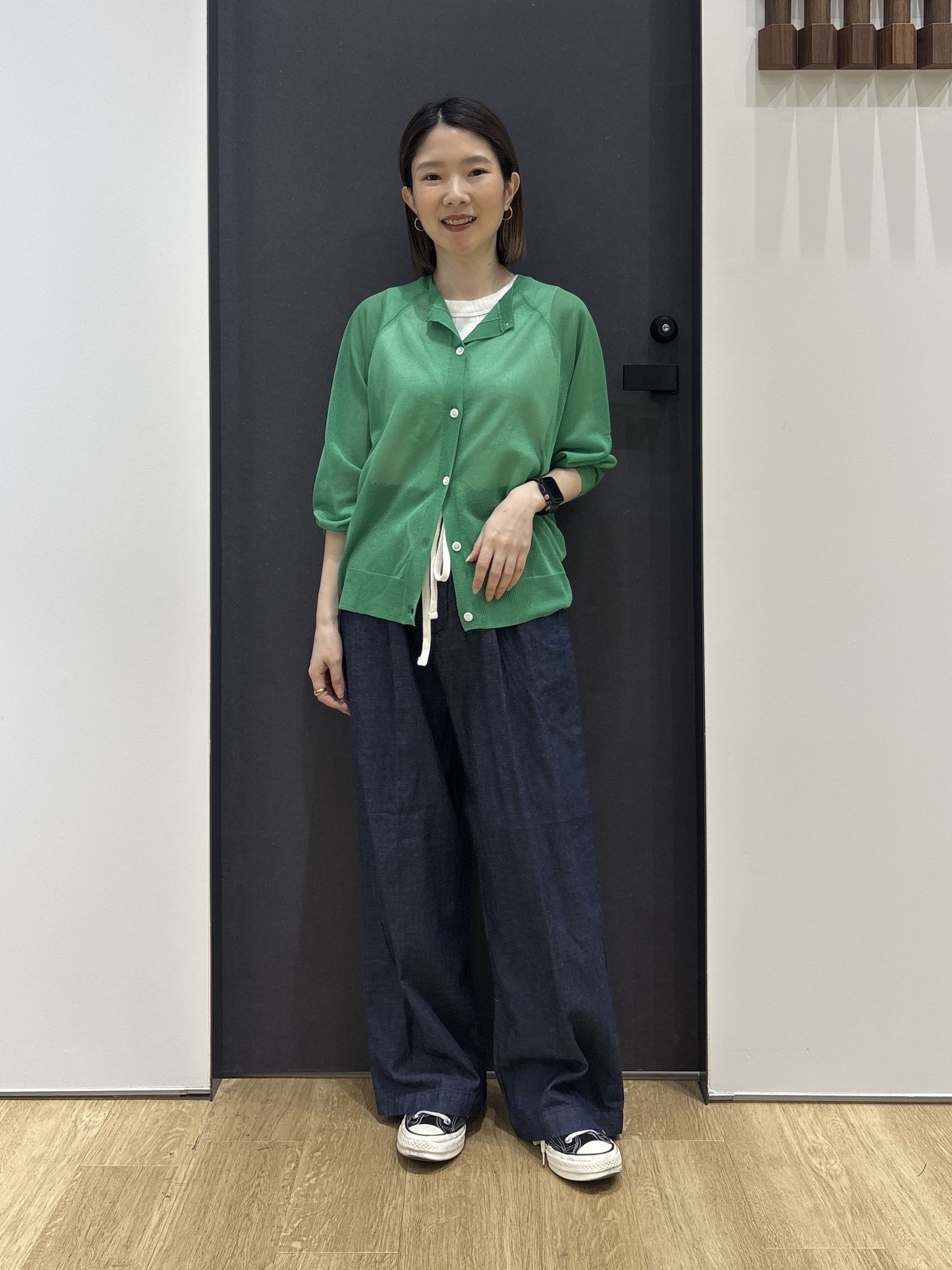 risaさんの「Dessin｜お守りカーディガン -ウォッシャブル-」を使ったコーディネート