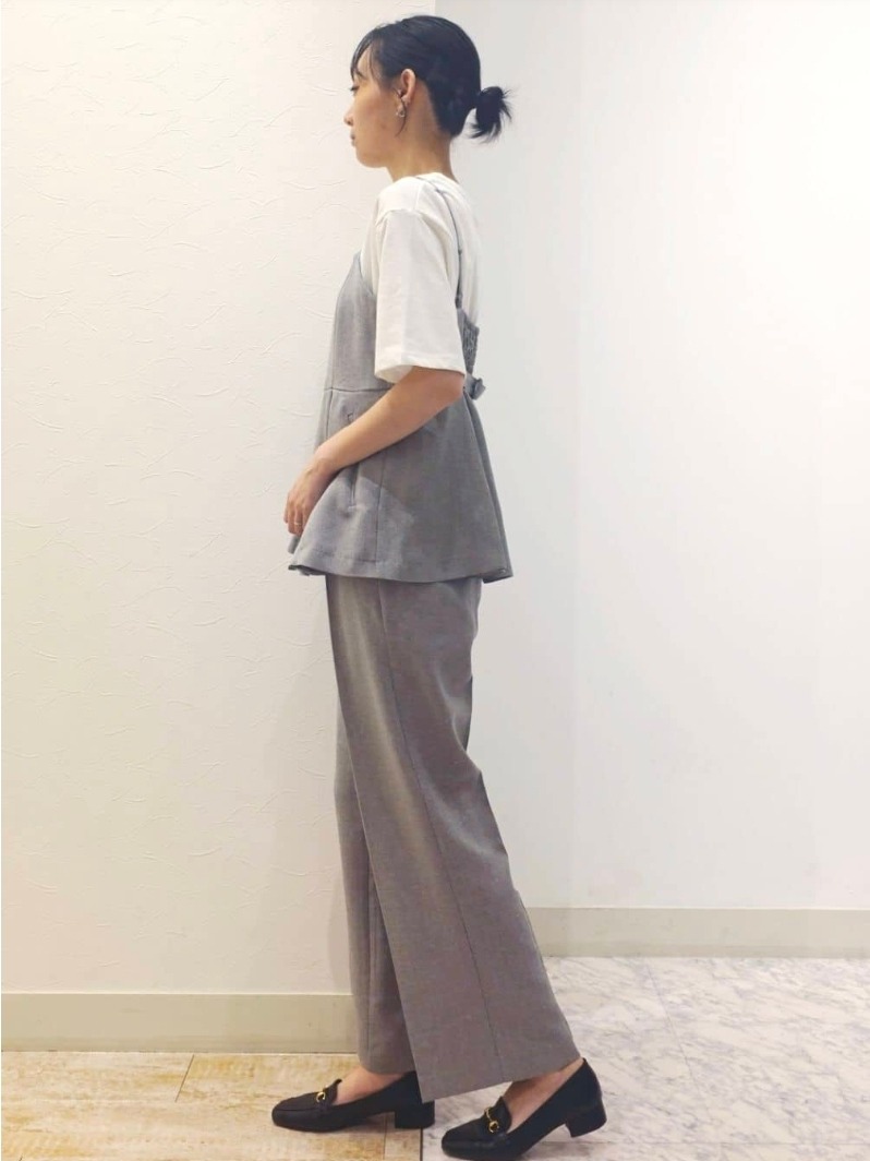 ケイさんの「grove｜【カセット服】リネンライク ペプラムビスチェ」を使ったコーディネート