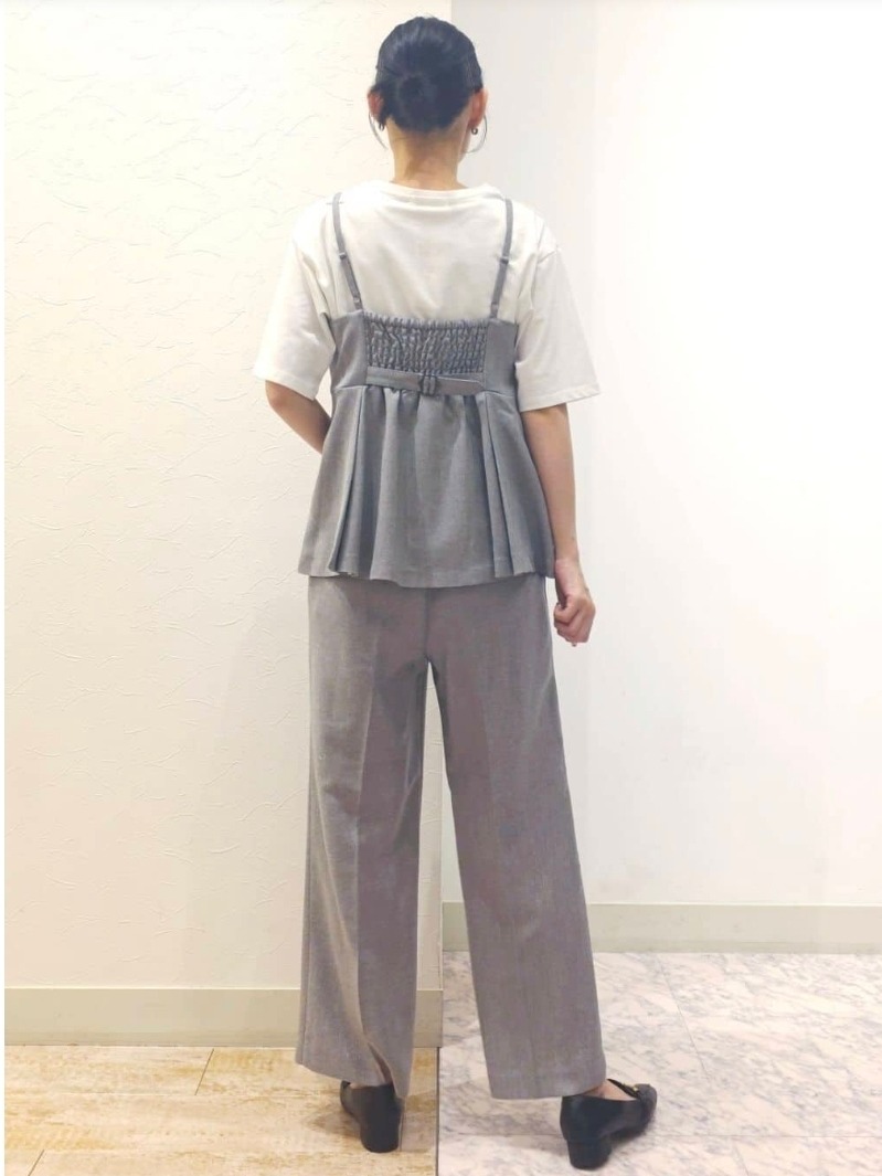 ケイさんの「grove｜【カセット服】リネンライク ペプラムビスチェ」を使ったコーディネート