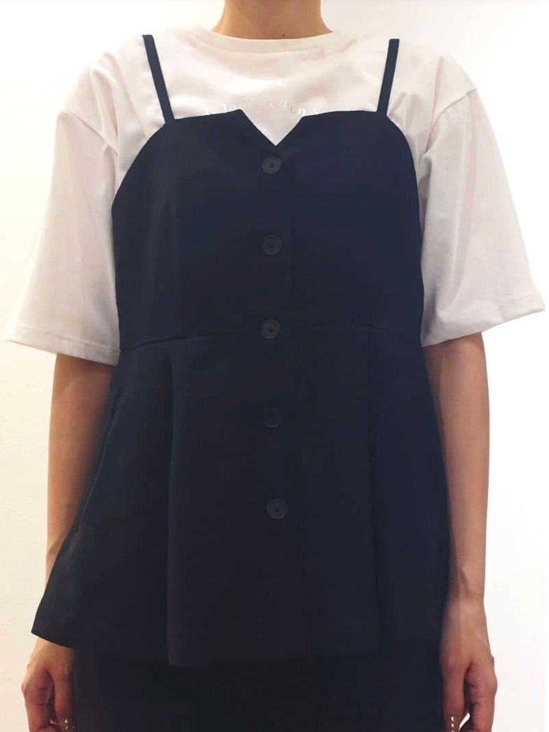 ケイさんの「grove｜【カセット服】リネンライク ペプラムビスチェ」を使ったコーディネート