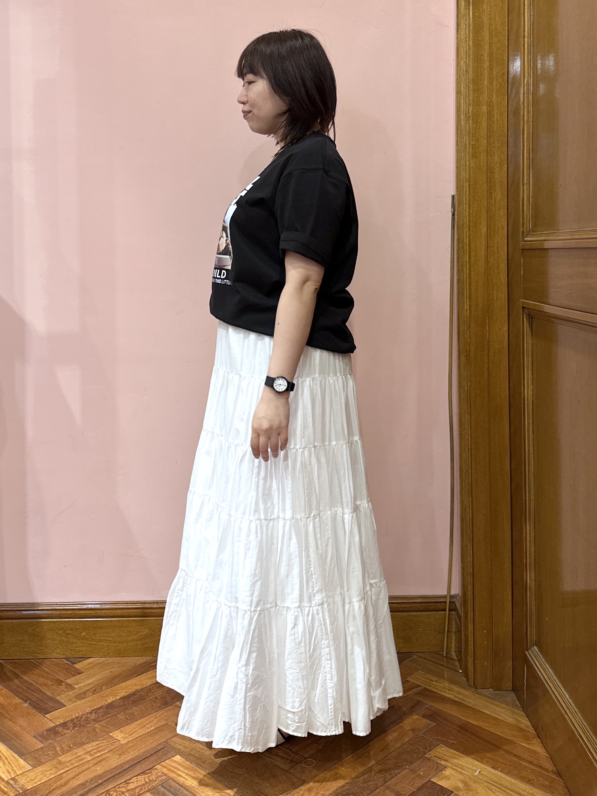 komatsuさんの「DRESSTERIOR｜【再入荷/接触冷感】STAR WARS カプセルグローグTシャツ」を使ったコーディネート