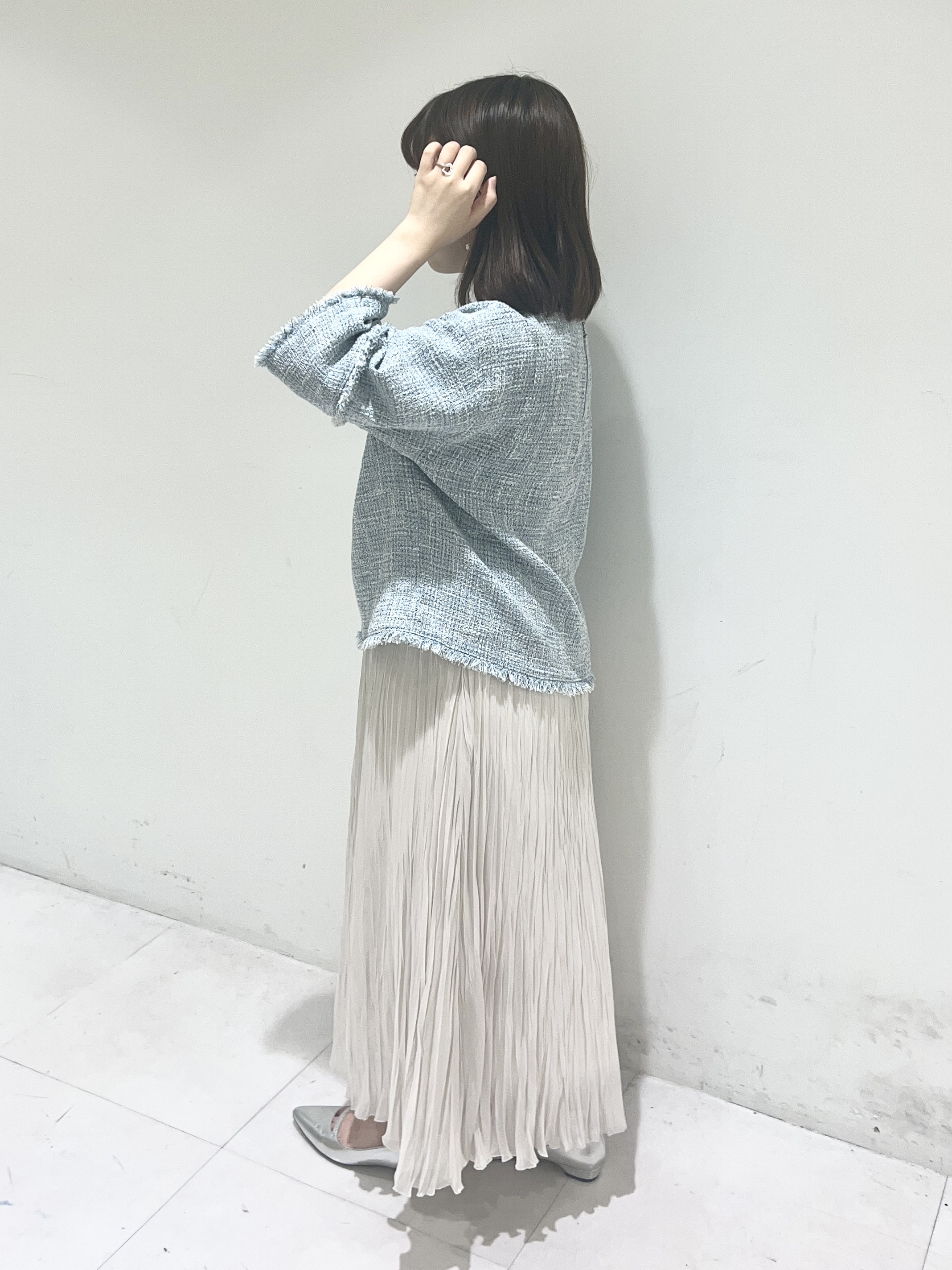 Mitsukiさんの「UNTITLED｜◆【洗える】ツイードドルマンブラウス」を使ったコーディネート
