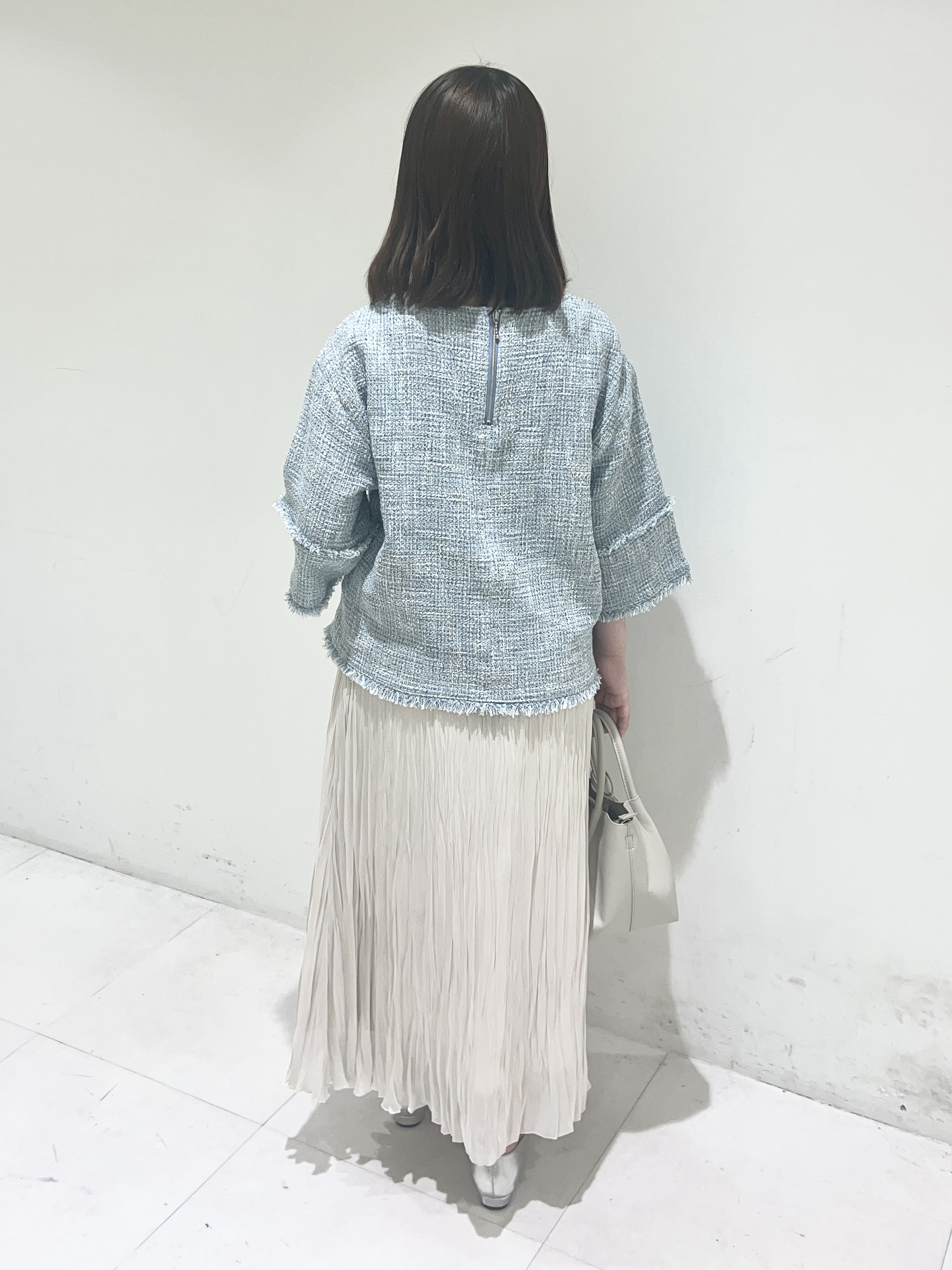 Mitsukiさんの「UNTITLED｜◆【洗える】ツイードドルマンブラウス」を使ったコーディネート