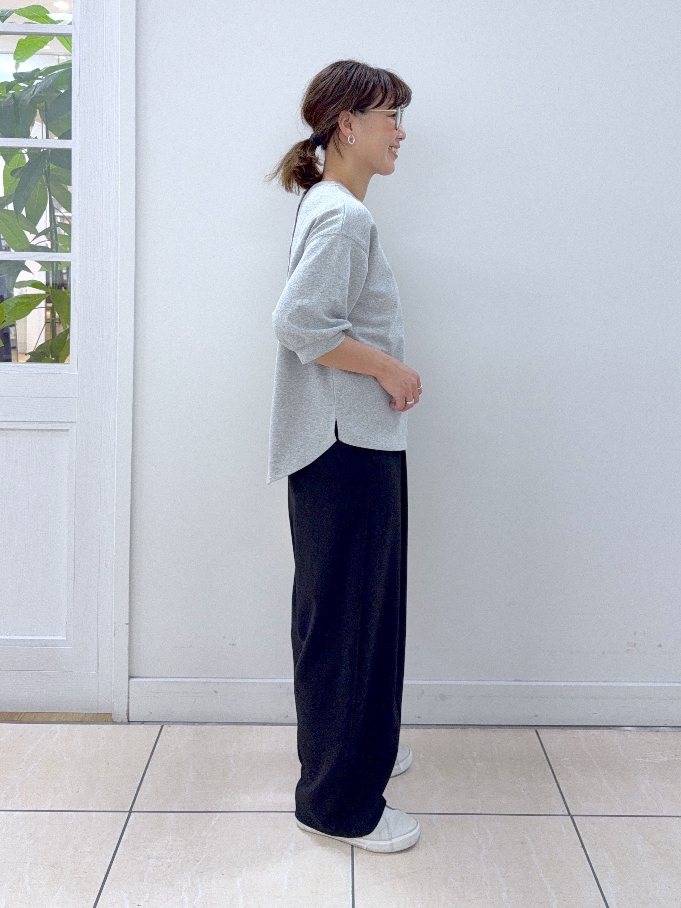 Osawaさんの「Dessin｜【360度可愛い】バックヘンリーカットソー5分袖」を使ったコーディネート