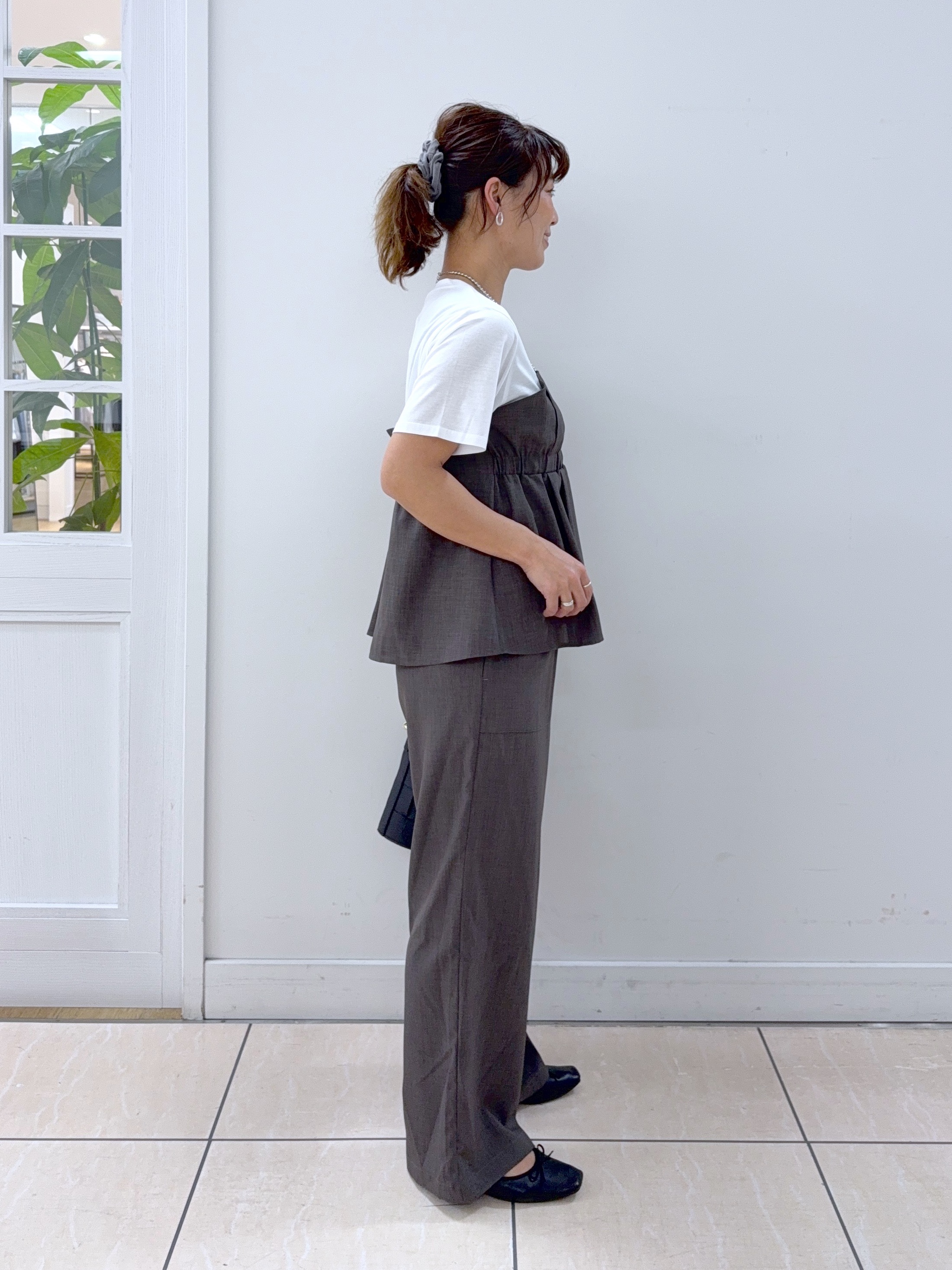 Osawaさんの「Dessin｜【セットアップ可/UVカット/洗える】ビスチェドッキングTシャツ」を使ったコーディネート