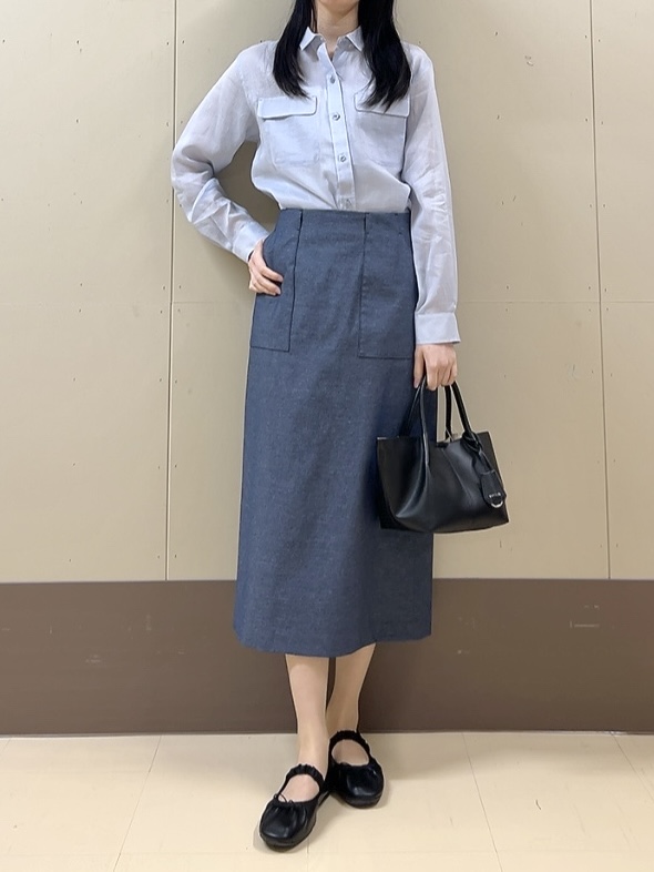 sechiさんの「UNTITLED｜【接触冷感】ドライタッチシャツ」を使ったコーディネート