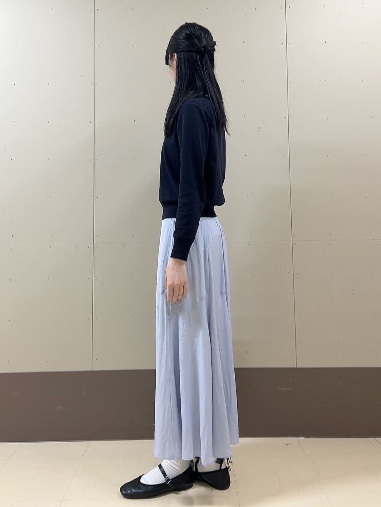 sechiさんの「UNTITLED｜◆【洗える/後ろウエストゴム】ロングスカート」を使ったコーディネート