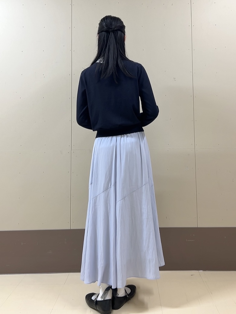 sechiさんの「UNTITLED｜◆【洗える/後ろウエストゴム】ロングスカート」を使ったコーディネート