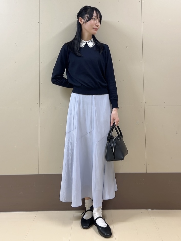 sechiさんの「UNTITLED｜◆【洗える/後ろウエストゴム】ロングスカート」を使ったコーディネート