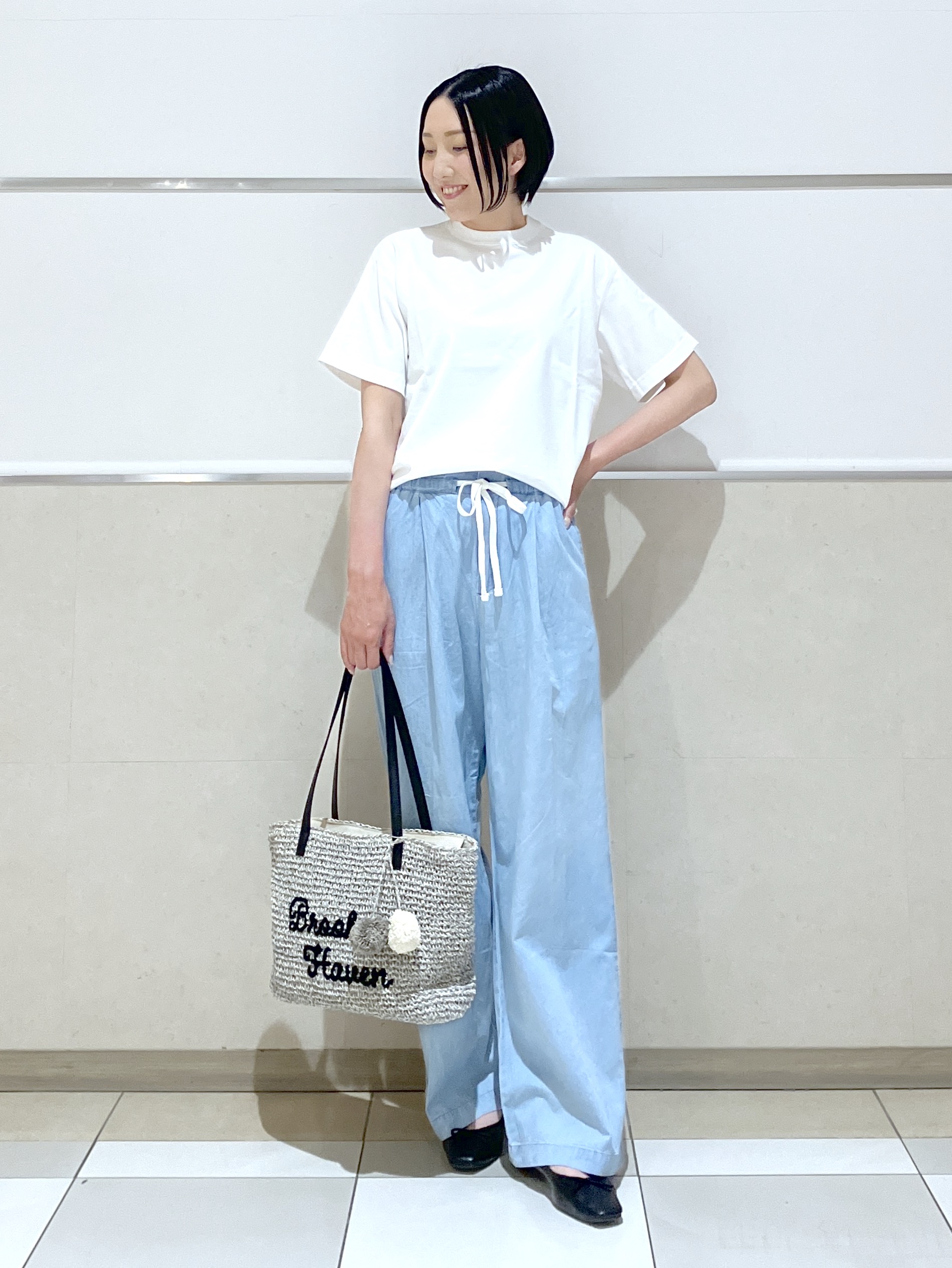 eriko さんの「Dessin｜【日本製】和歌山ローズペトールTシャツ」を使ったコーディネート